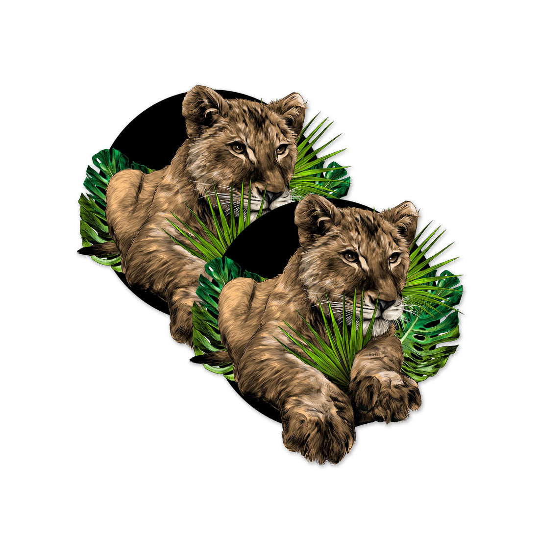 Decorations for Screen Windows & Doors (Set of 2) - Lion Cub