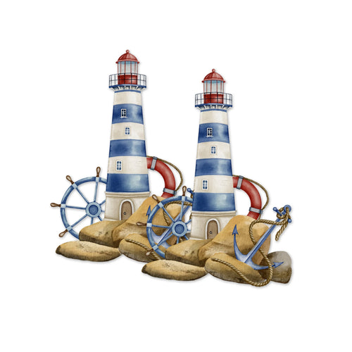 Decorations for Screen Windows & Doors (Set of 2) - (Small) Lighthouse