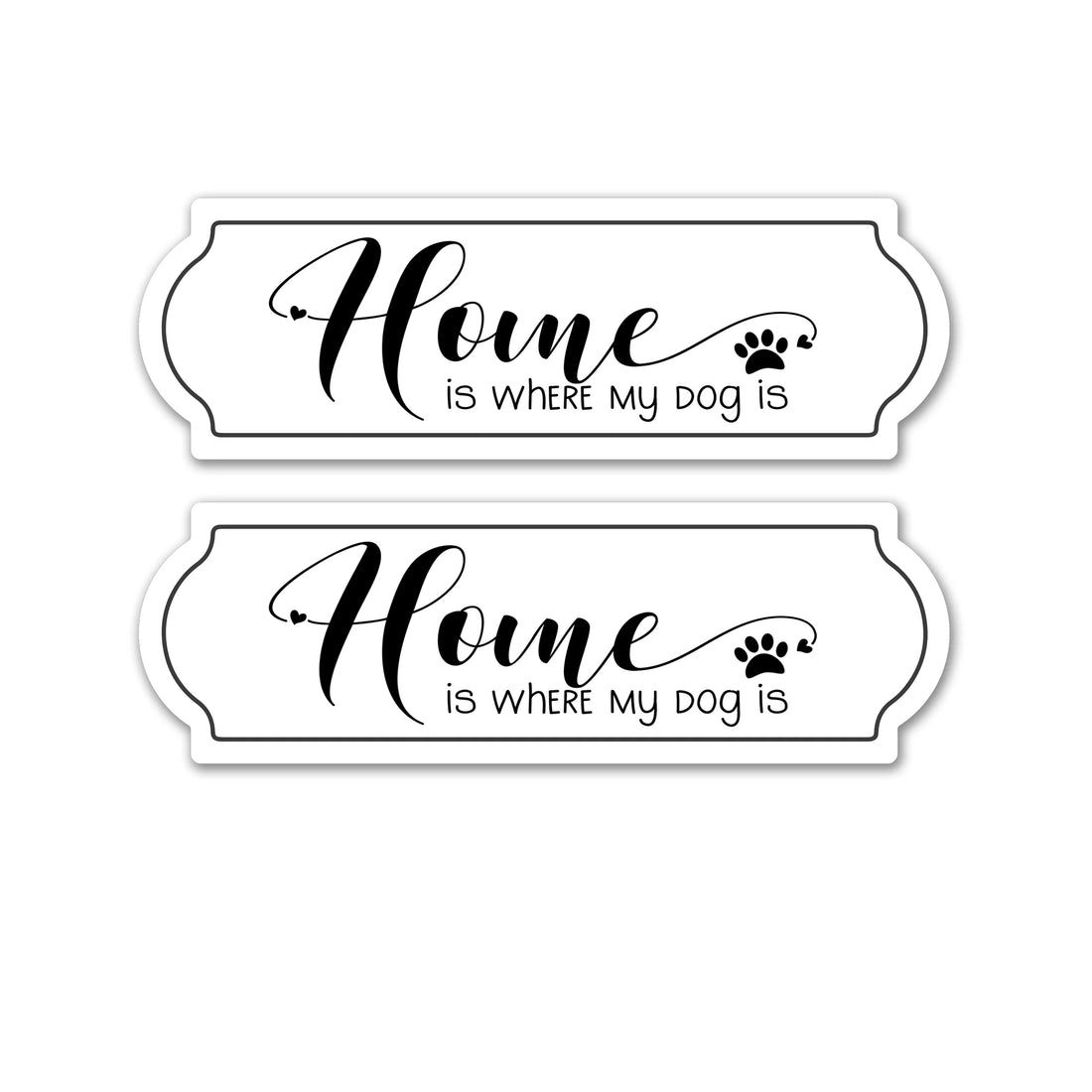 Decorations for Screen Windows & Doors (Set of 2) - Where My Dog Is Sign