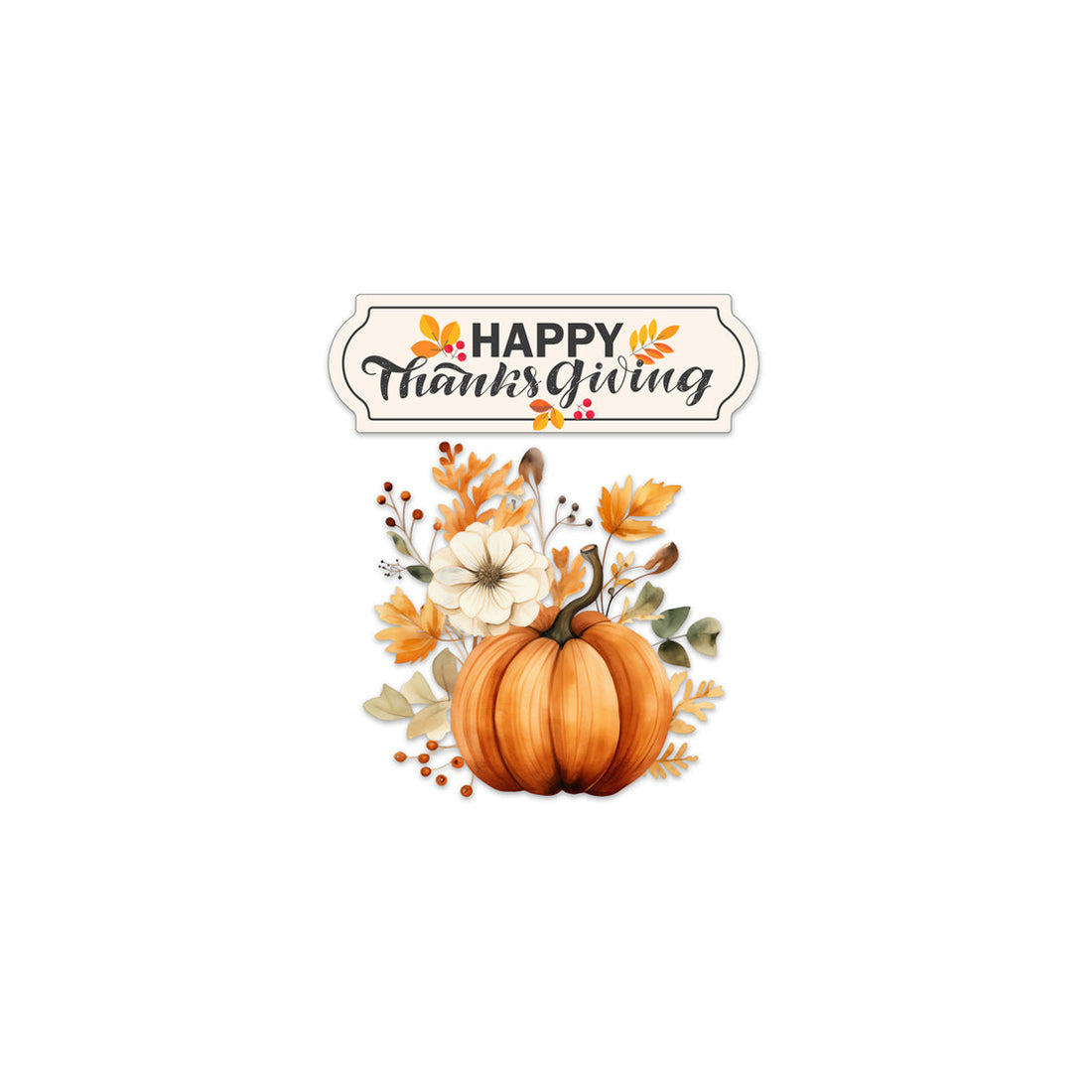 Acrylic Screen Doors & Windows Happy Thanksgiving Sign