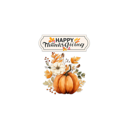 Acrylic Screen Doors & Windows Happy Thanksgiving Sign