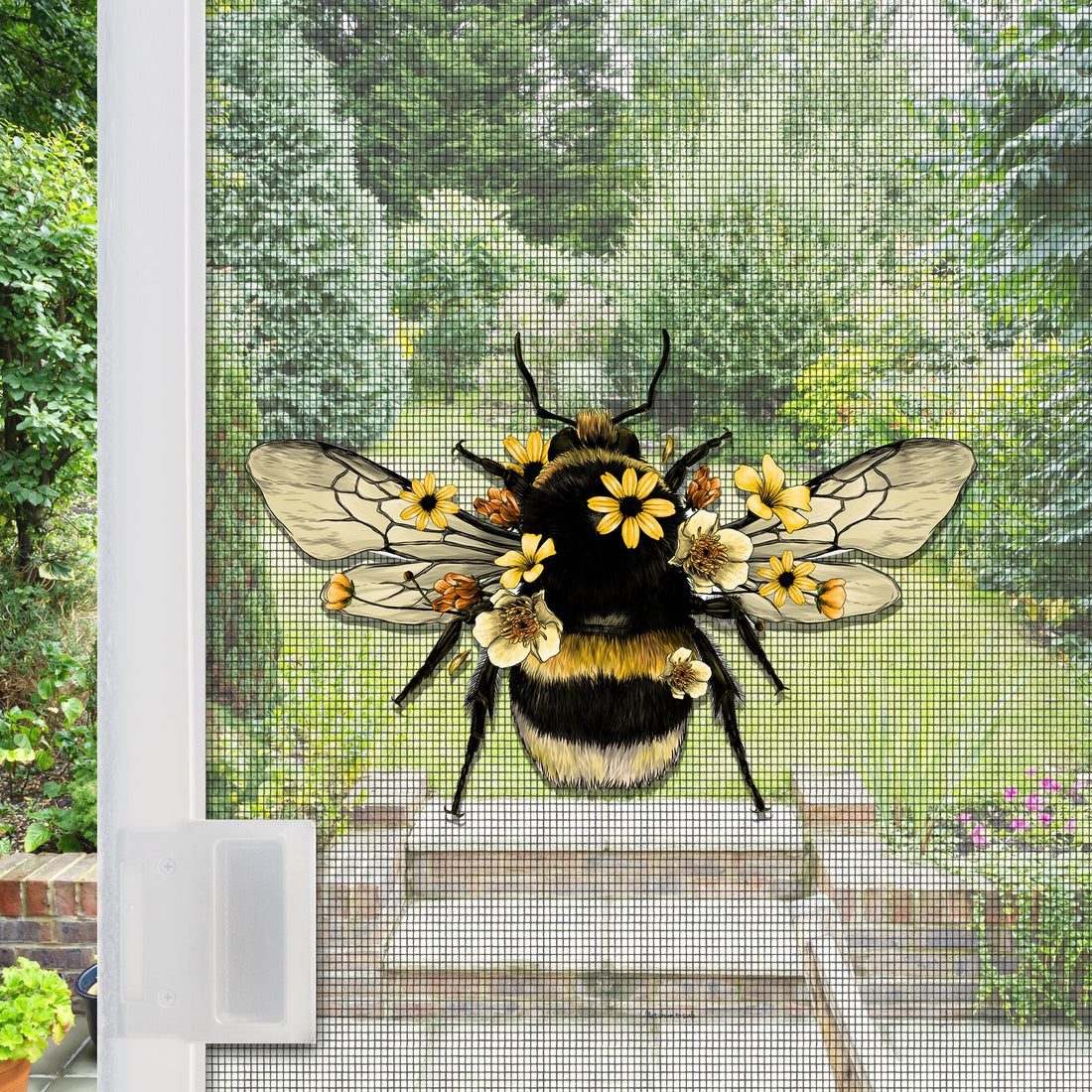 Floral Bumblebee Magnet