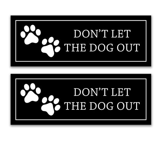 Keep Your Dog Safe with Style: Anti-Collision Decorations Dog Out Paws Sign
