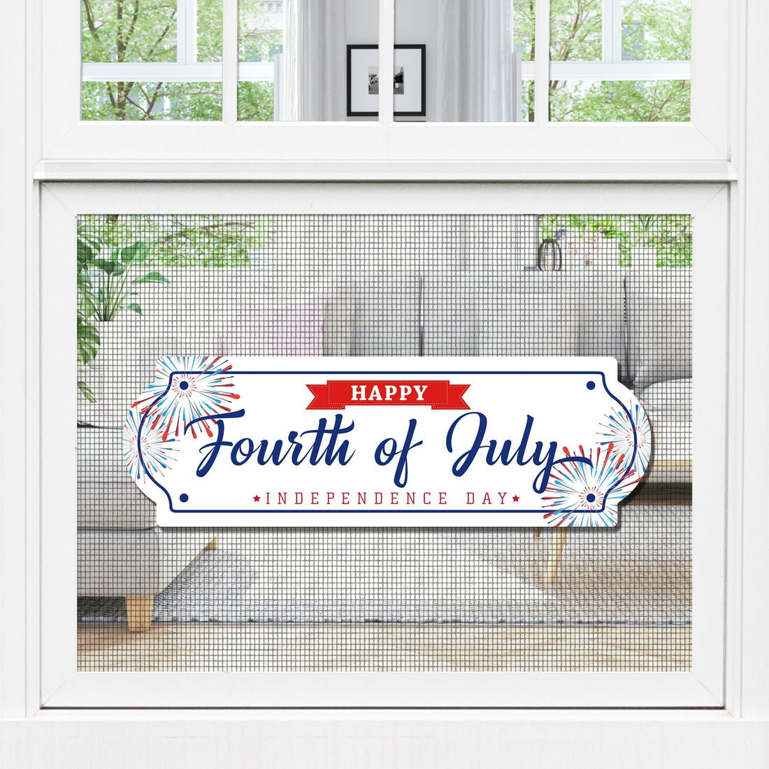 Celebrate Independence Day with Stunning Happy Fourth July Decor for Windows & Doors