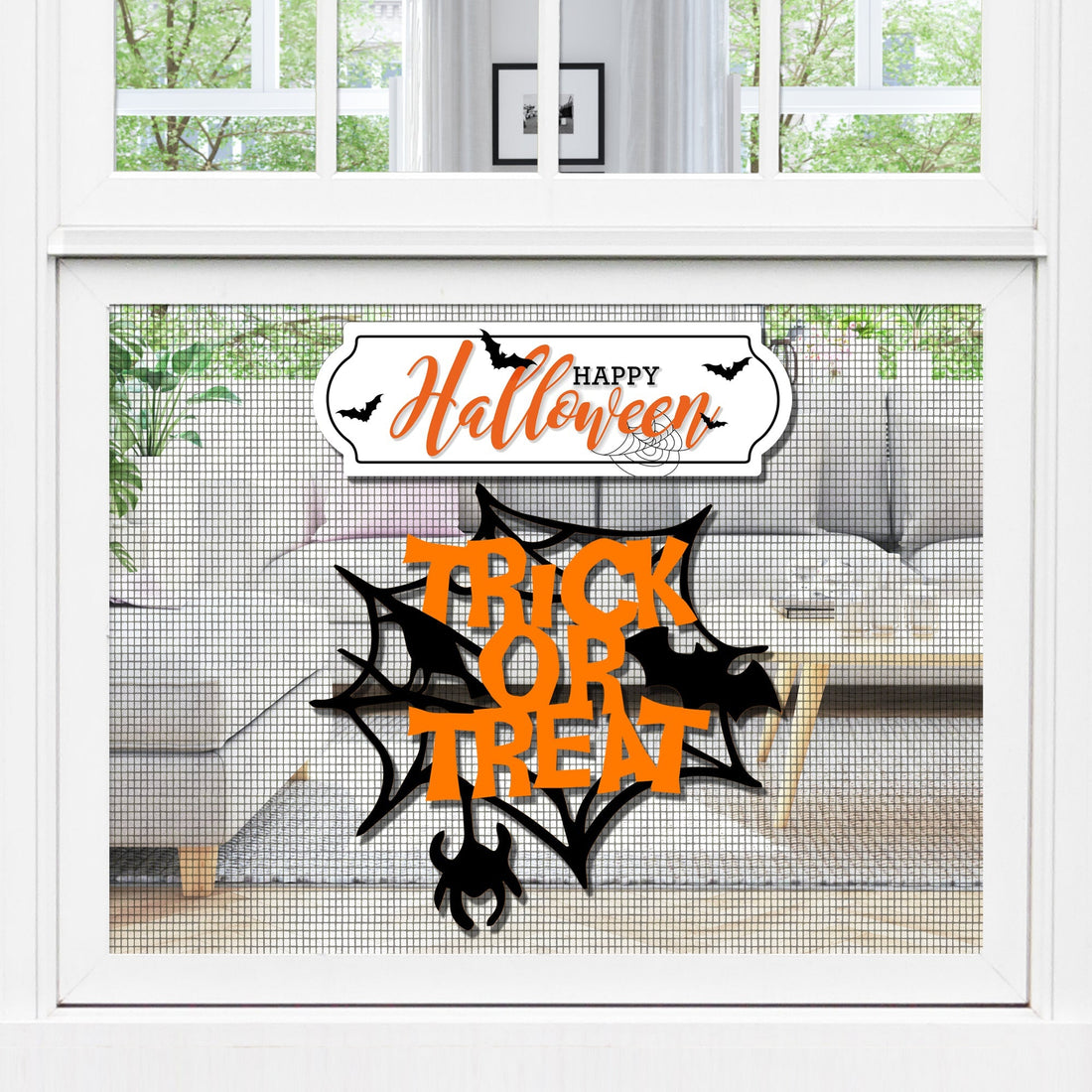Pet-Friendly Mesh Magnets for Halloween Decorations