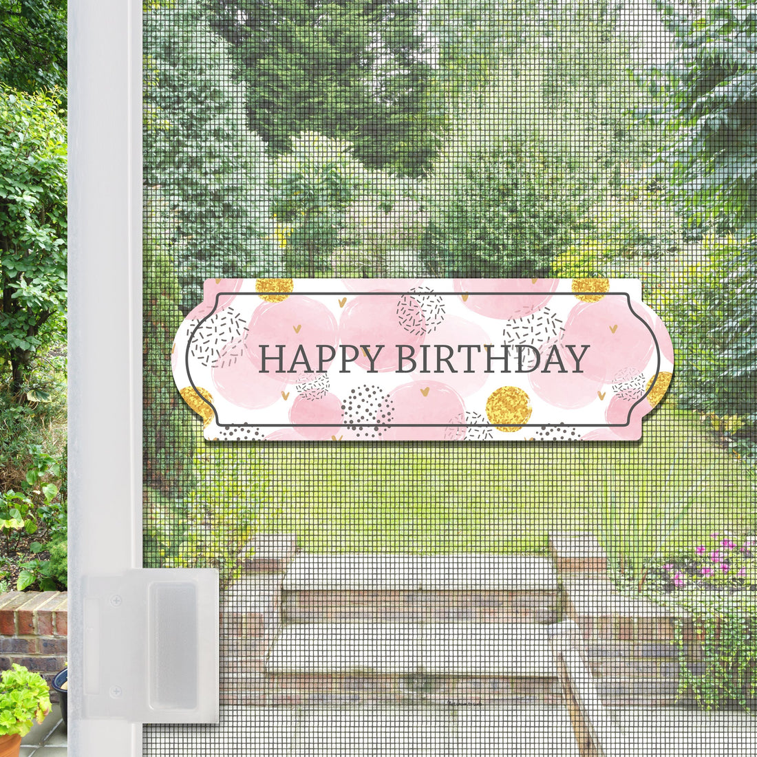 Birthday Decor for Screen Windows & Doors: Celebrate in Style with Mesh Magnets