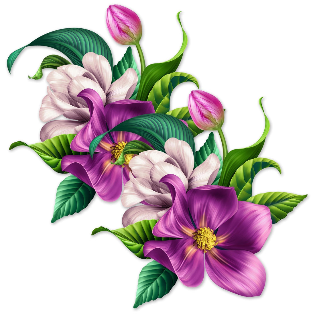 Decorate your Door with Our Acrylic Purple Floral Sign for Window & Door