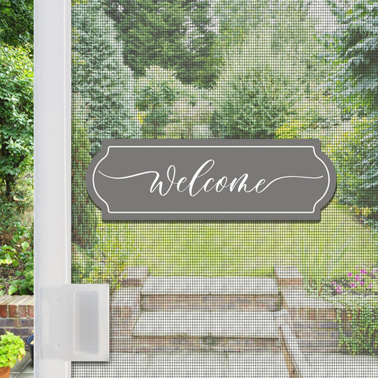 Welcome Gray Sign