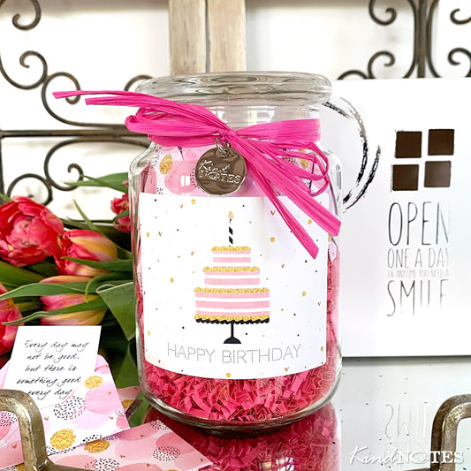 Jar of Birthday Wishes - Birthday Cake