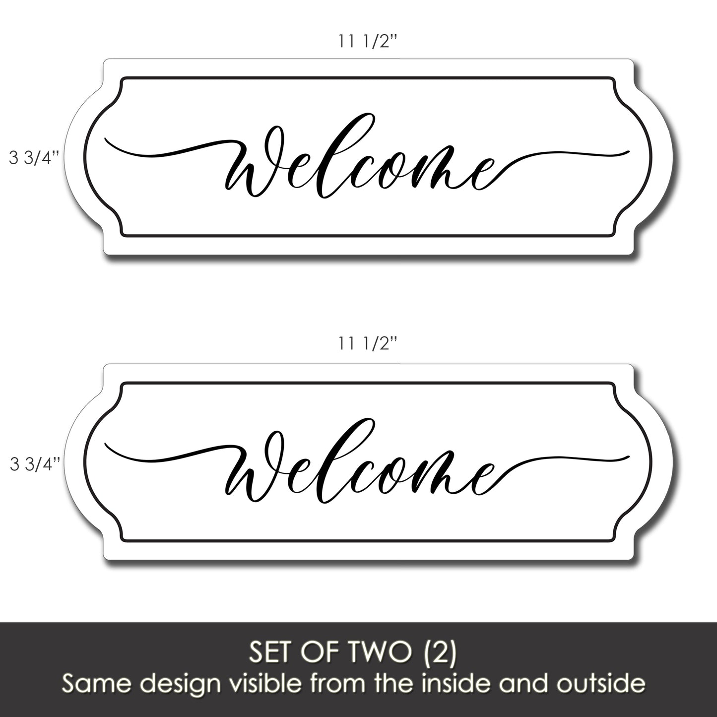 PRE-ORDER Flexible Screen Door Magnets (Set of 2) - Welcome