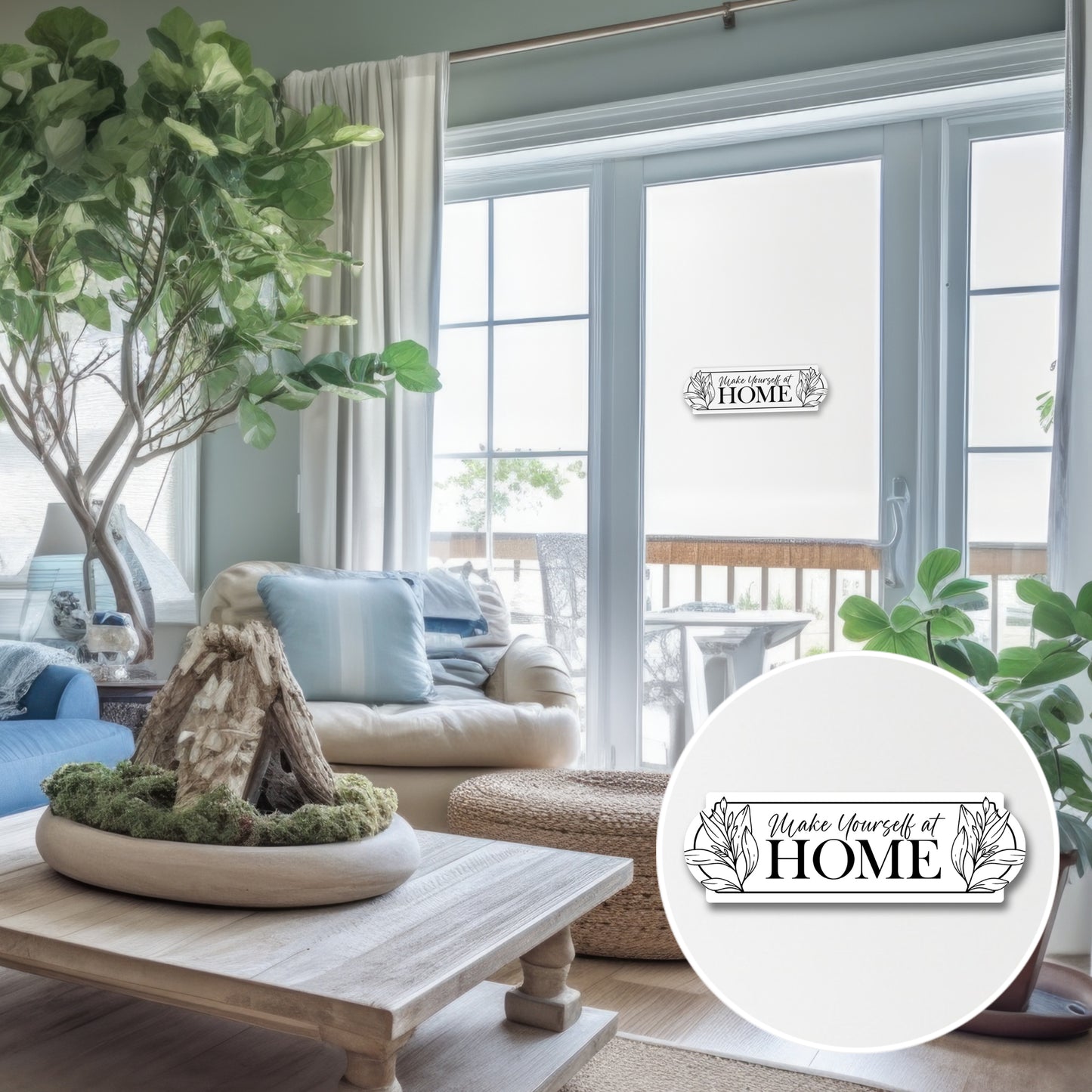 CLEARANCE Acrylic Screen Door Magnets (Not for Retractable/Glass) - Make Yourself at Home