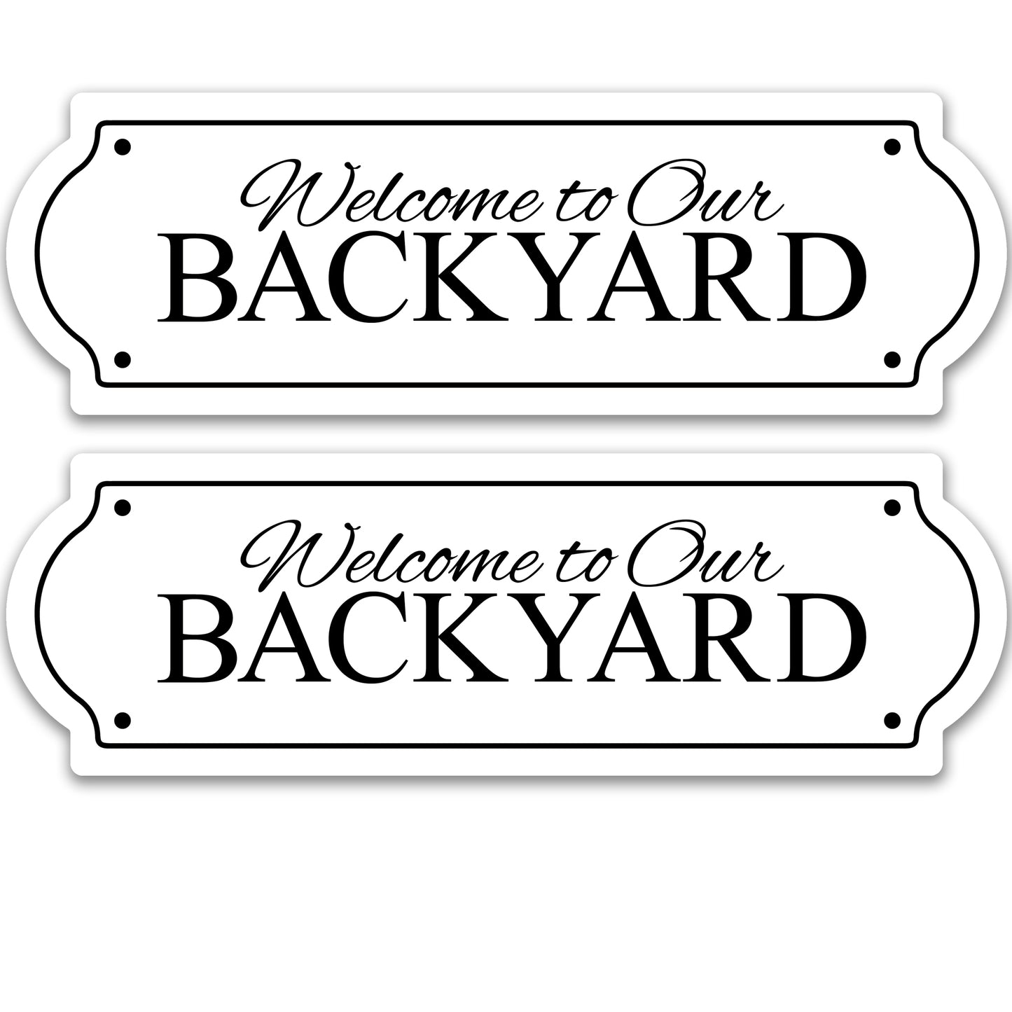 Acrylic Screen Magnets for Screen Doors & Windows (Set of 2) - Backyard