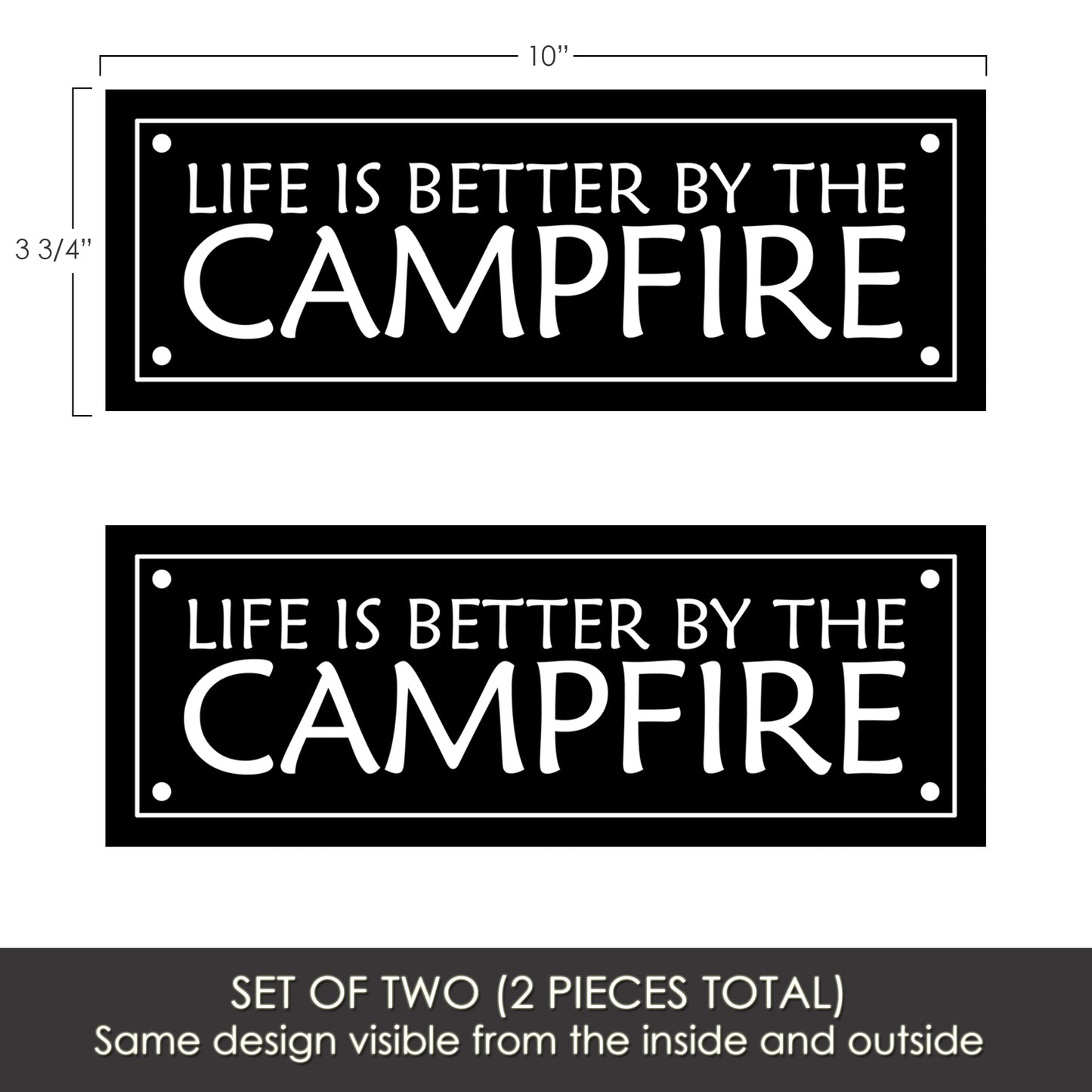 Flexible Screen Door Magnets (Set of 2) - Campfire