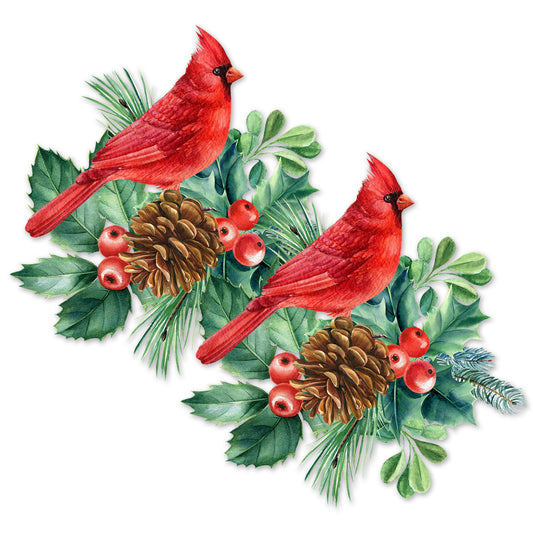 Acrylic Screen Door Magnets (Not for Retractable/Glass) - Red Cardinal