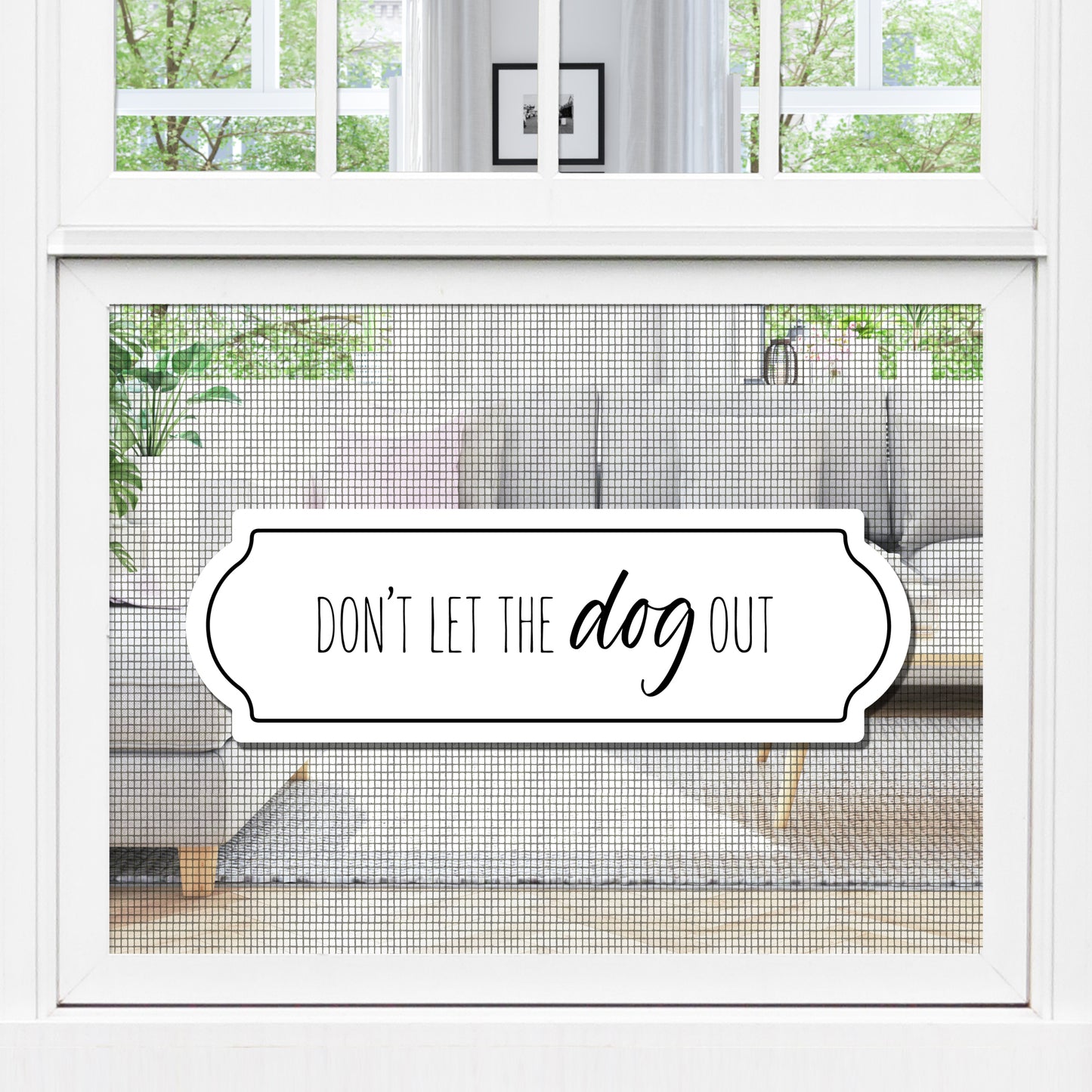 Acrylic Screen Door Magnets (Not for Retractable/Glass) - Dog Out