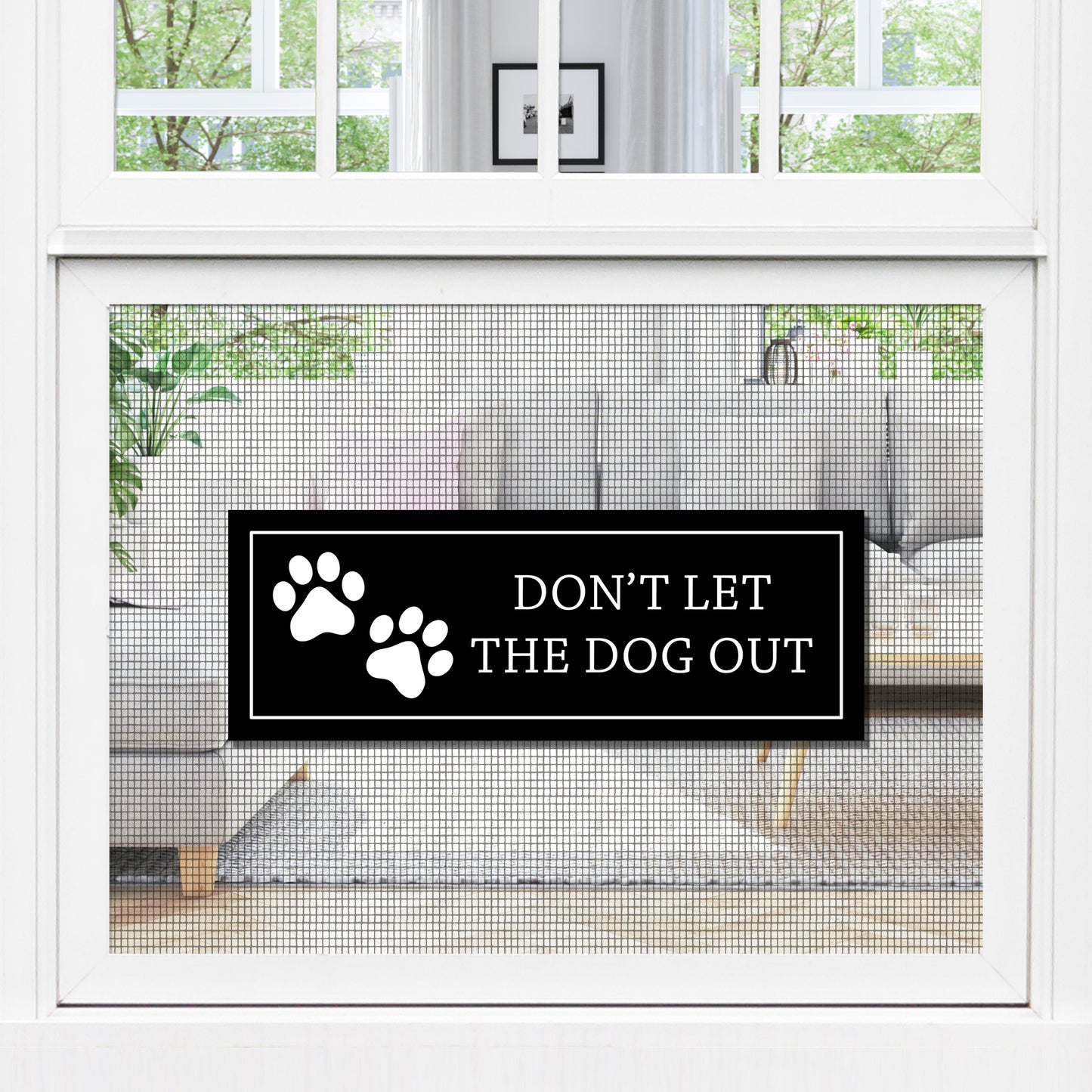 Acrylic Screen Door Magnets (Not for Retractable/Glass) - Dog Out Paws