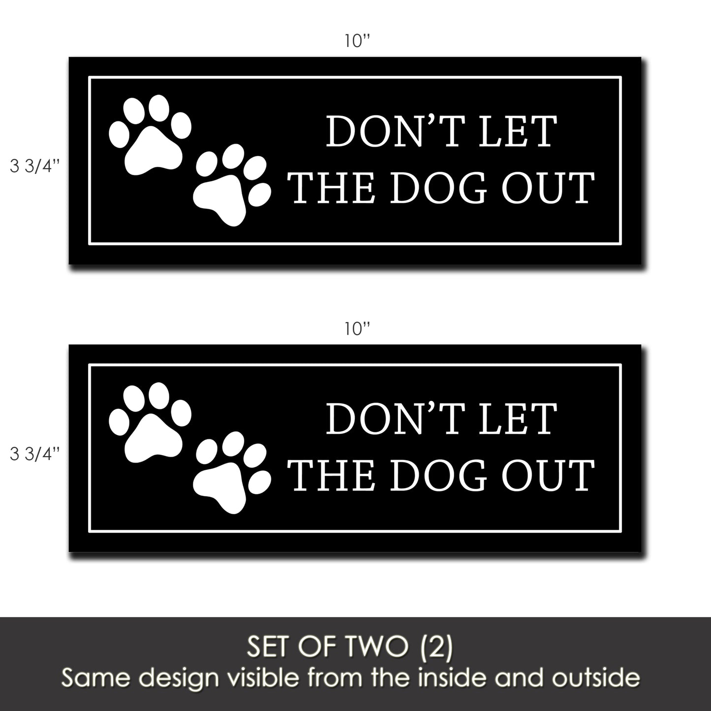 Flexible Screen Door Magnets (Set of 2) - Dog Out