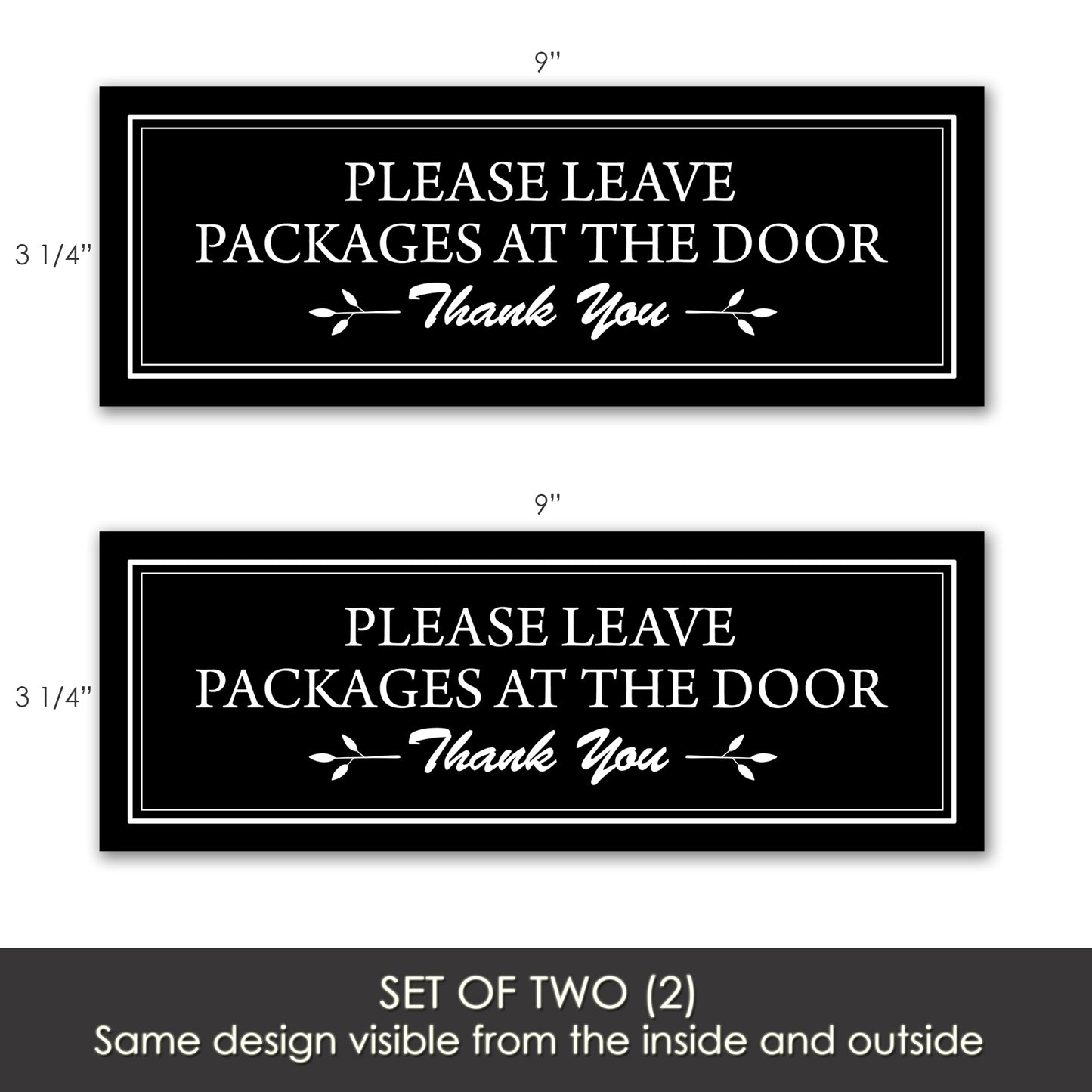 Acrylic Screen Door Magnets (Not for Retractable/Glass) - (Small) Packages at Door