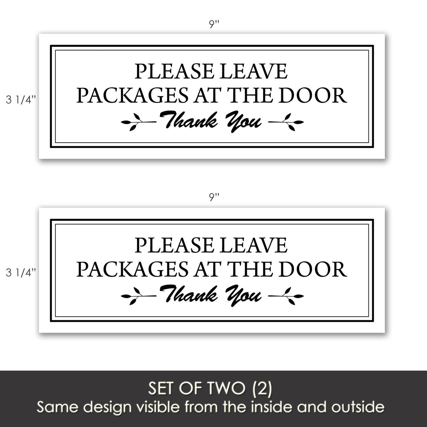 Acrylic Screen Door Magnets (Not for Retractable/Glass) - (Small) Packages at Door White