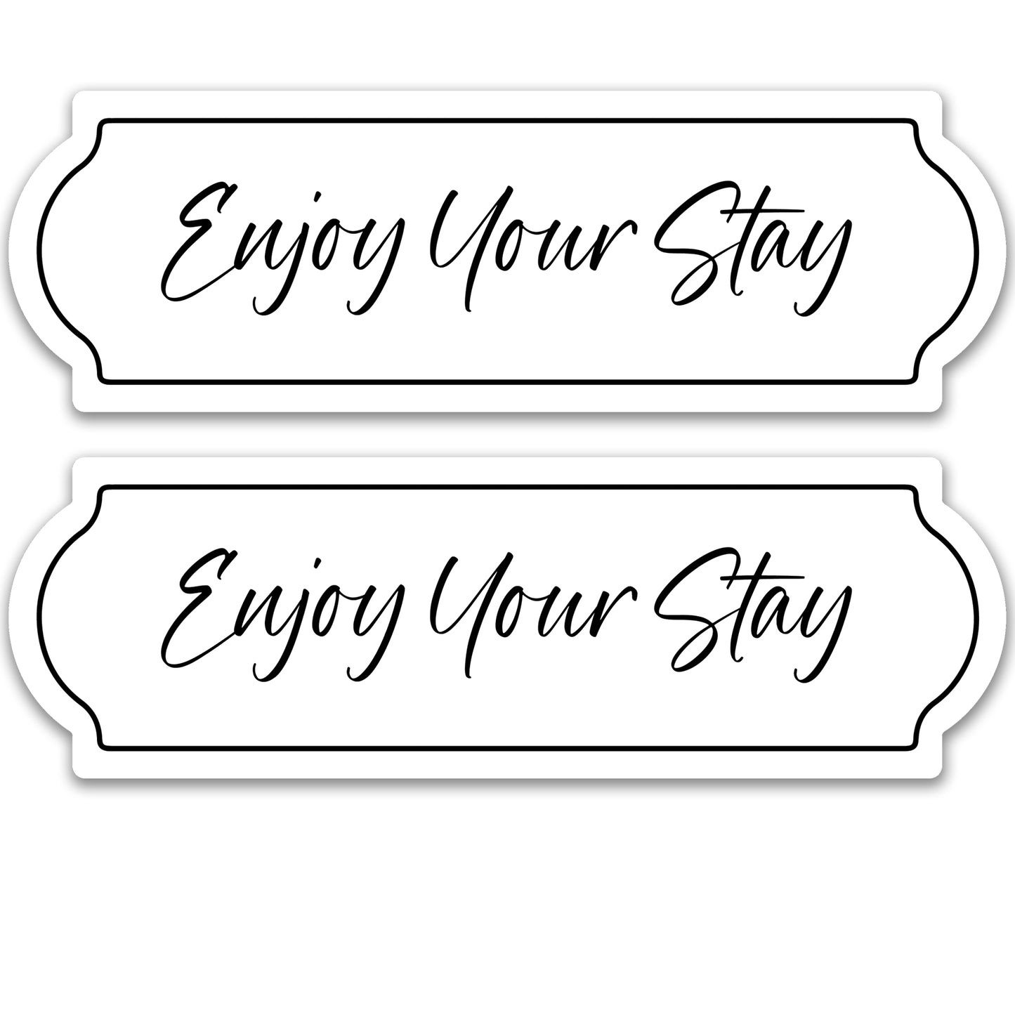 CLEARANCE Acrylic Screen Door Magnets (Not for Retractable/Glass) - Enjoy Your Stay