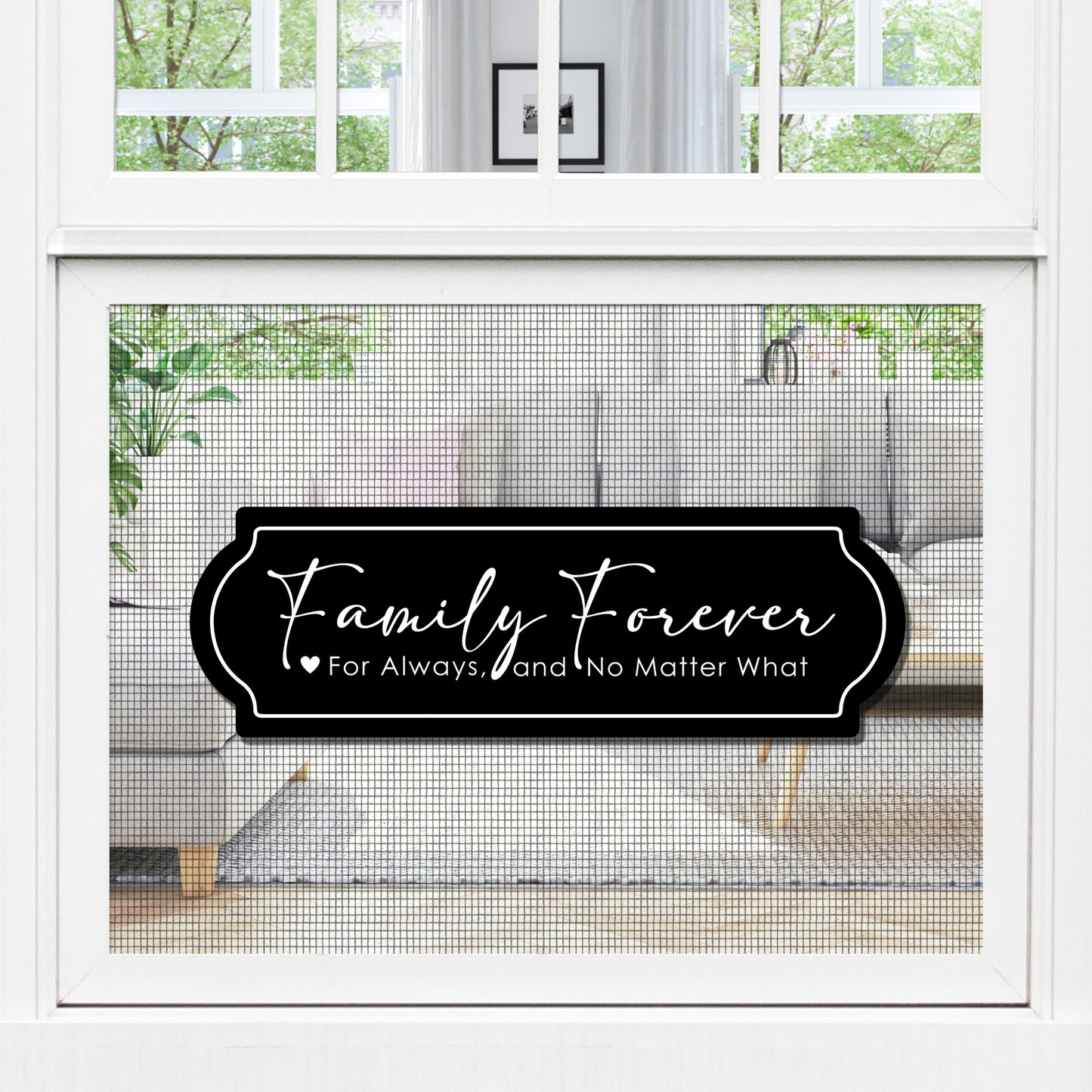 CLEARANCE Acrylic Screen Door Magnets (Not for Retractable/Glass) - Family Forever