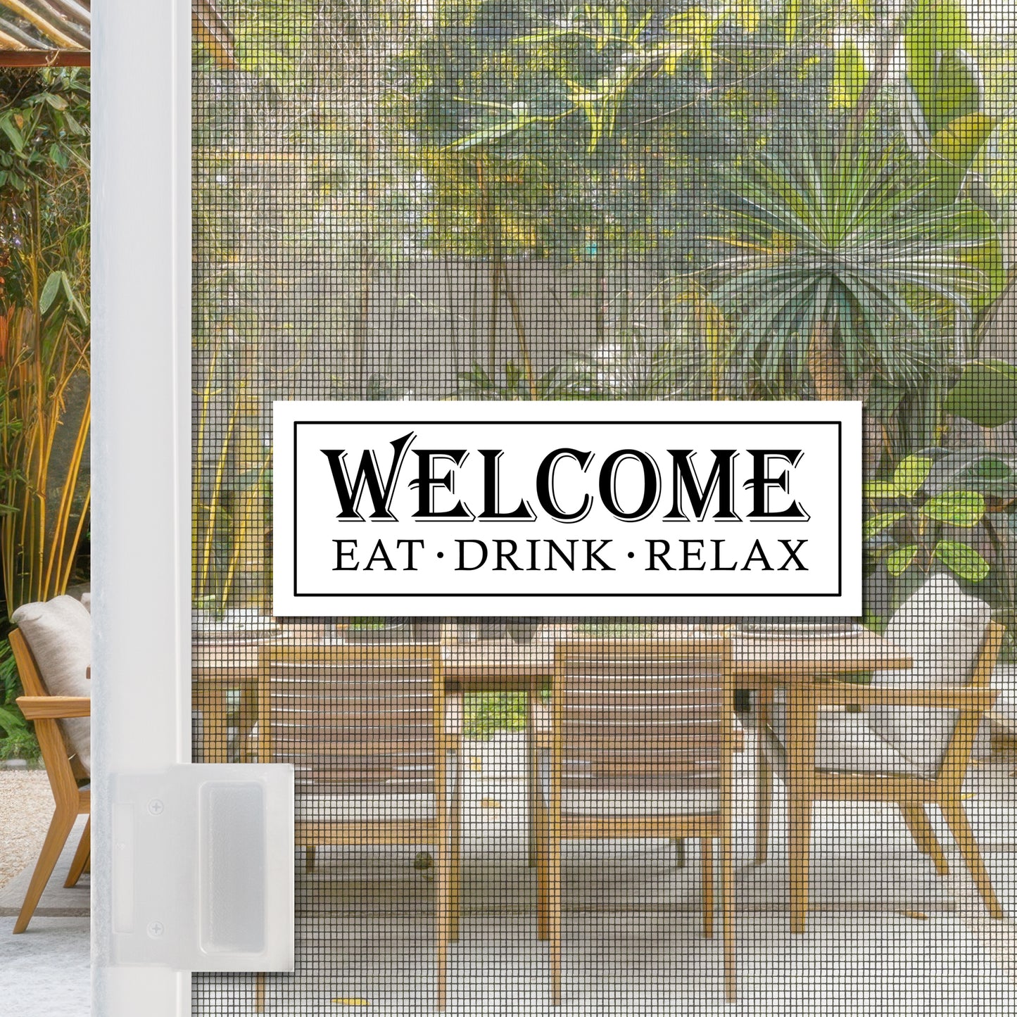 Flexible Screen Door Magnets (Not for Retractable/Glass) - Eat Drink Relax