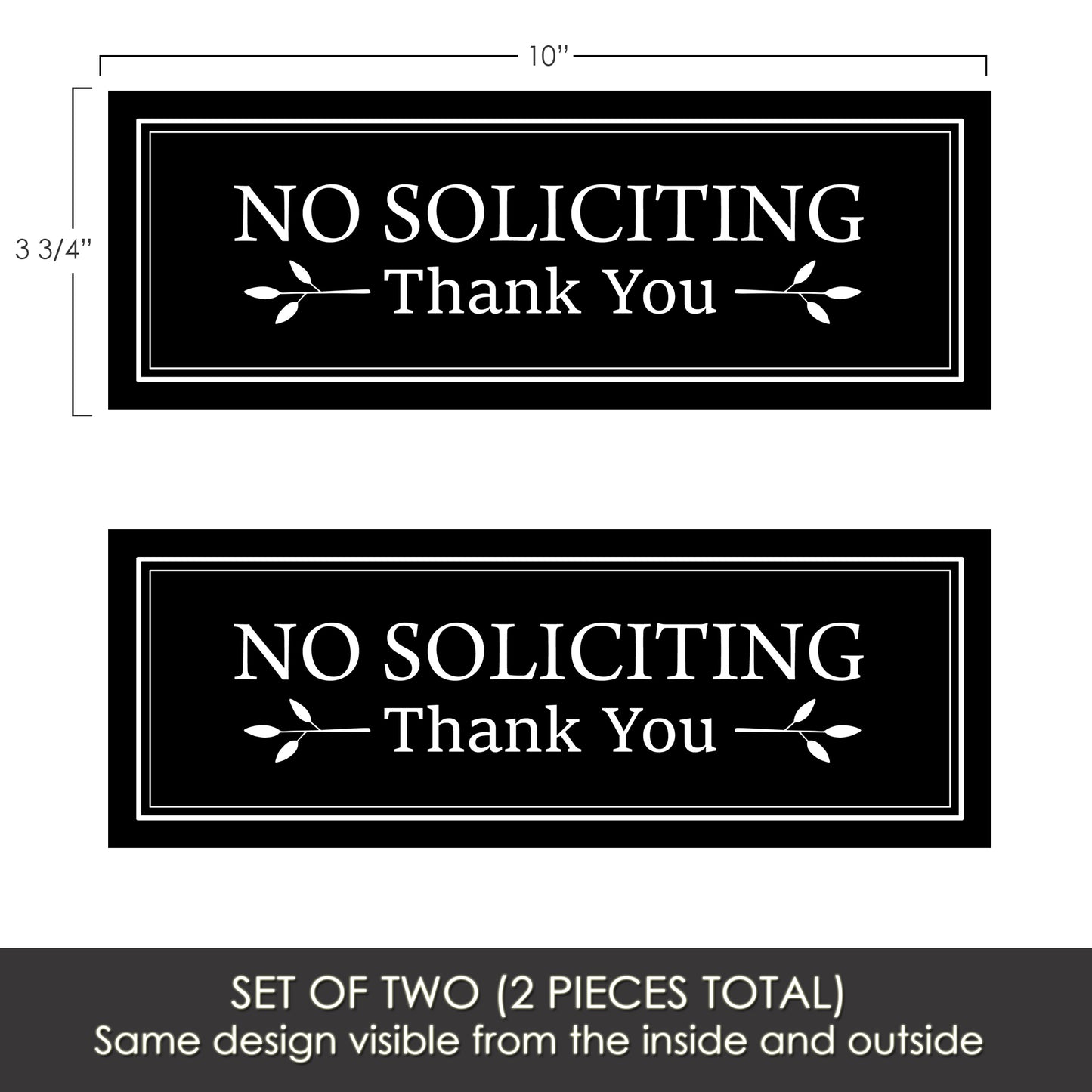 Flexible Screen Door Magnets (Set of 2) - Soliciting