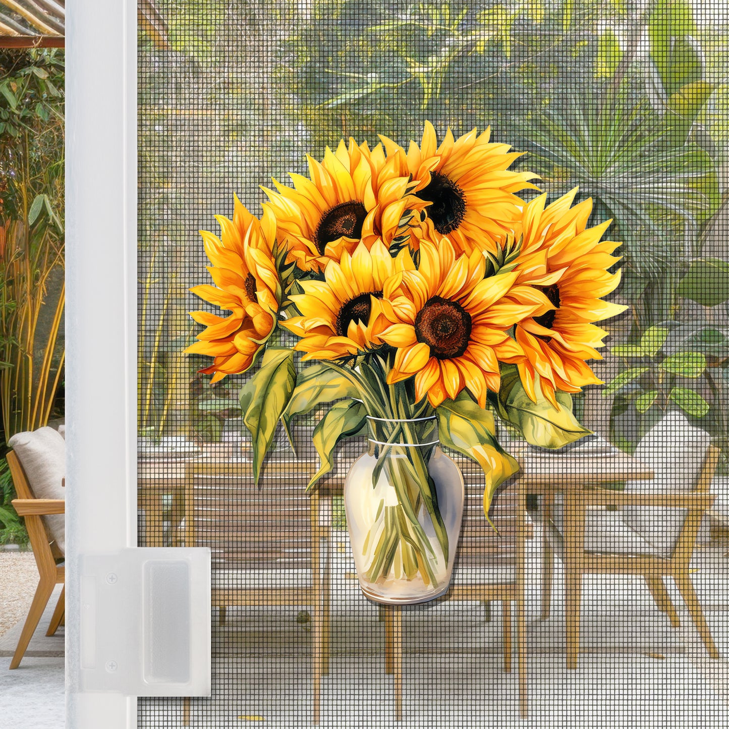 Flexible Screen Door Magnets (Not for Retractable/Glass) - Sunflowers