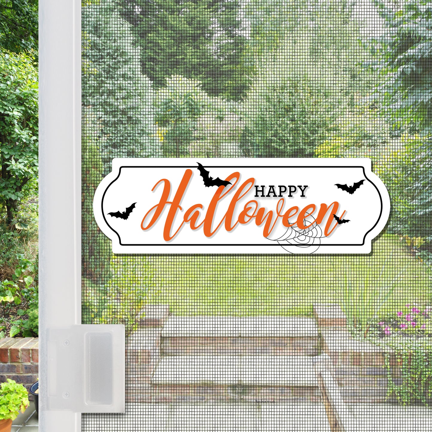Acrylic Screen Door Magnets (Not for Retractable/Glass) - Happy Halloween