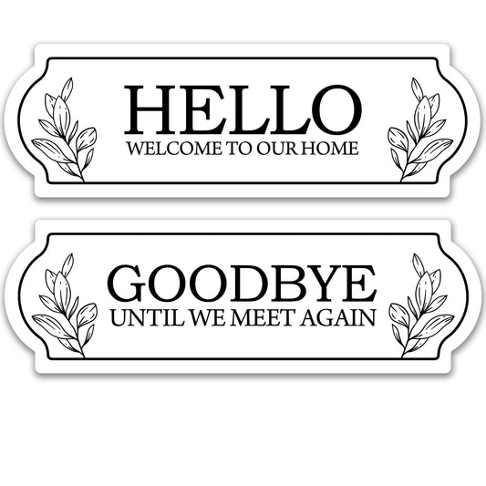 Acrylic Screen Door Magnets (Not for Retractable/Glass) - Hello Goodbye