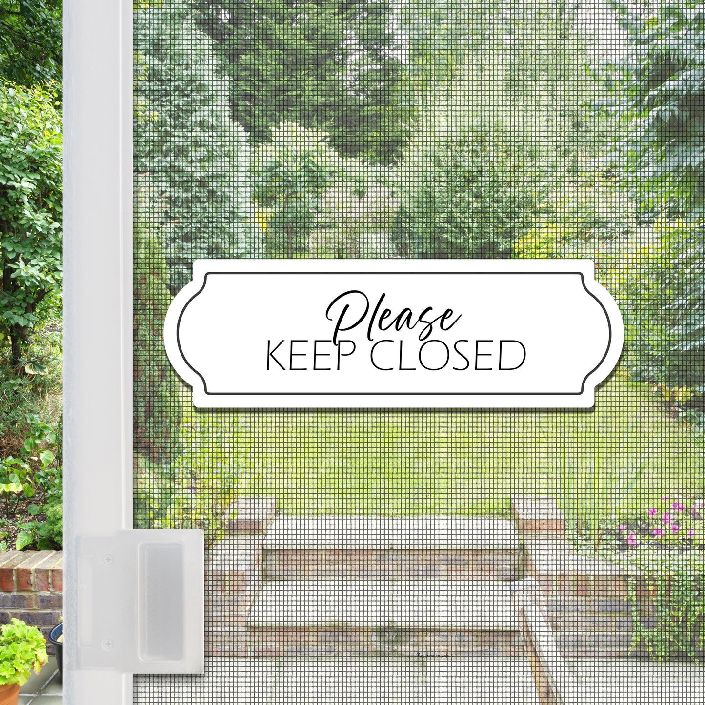 Acrylic Screen Door Magnets (Not for Retractable/Glass) - Keep Closed Curve