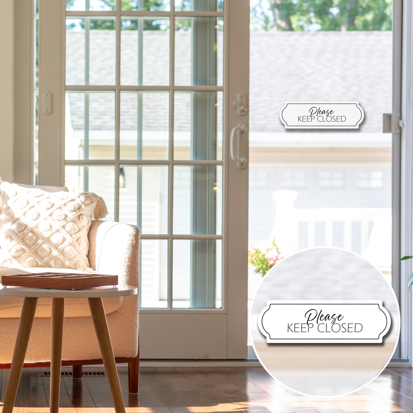 Acrylic Screen Door Magnets (Not for Retractable/Glass) - Keep Closed Curve