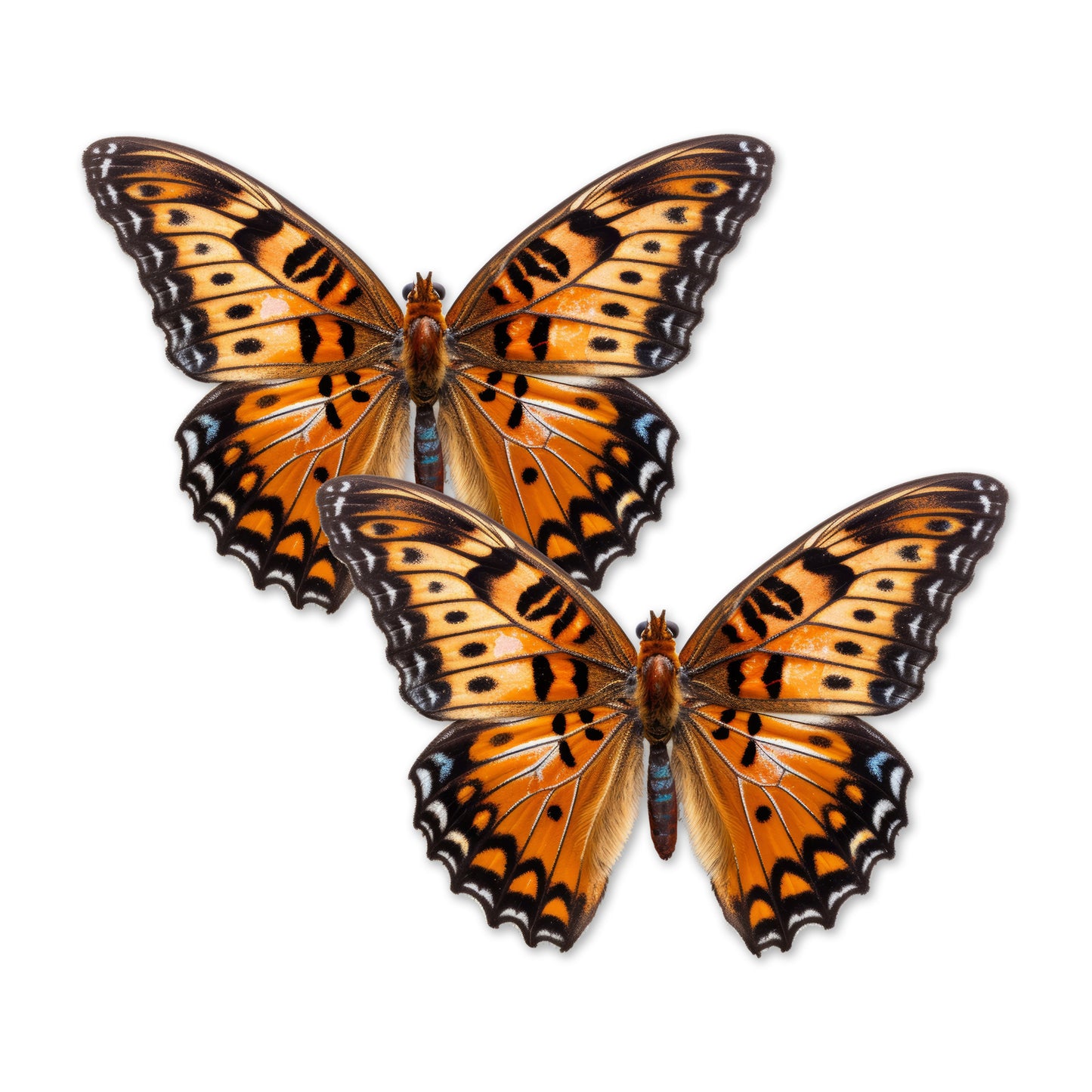 Flexible Screen Door Magnets (Not for Retractable/Glass) - Orange Butterfly