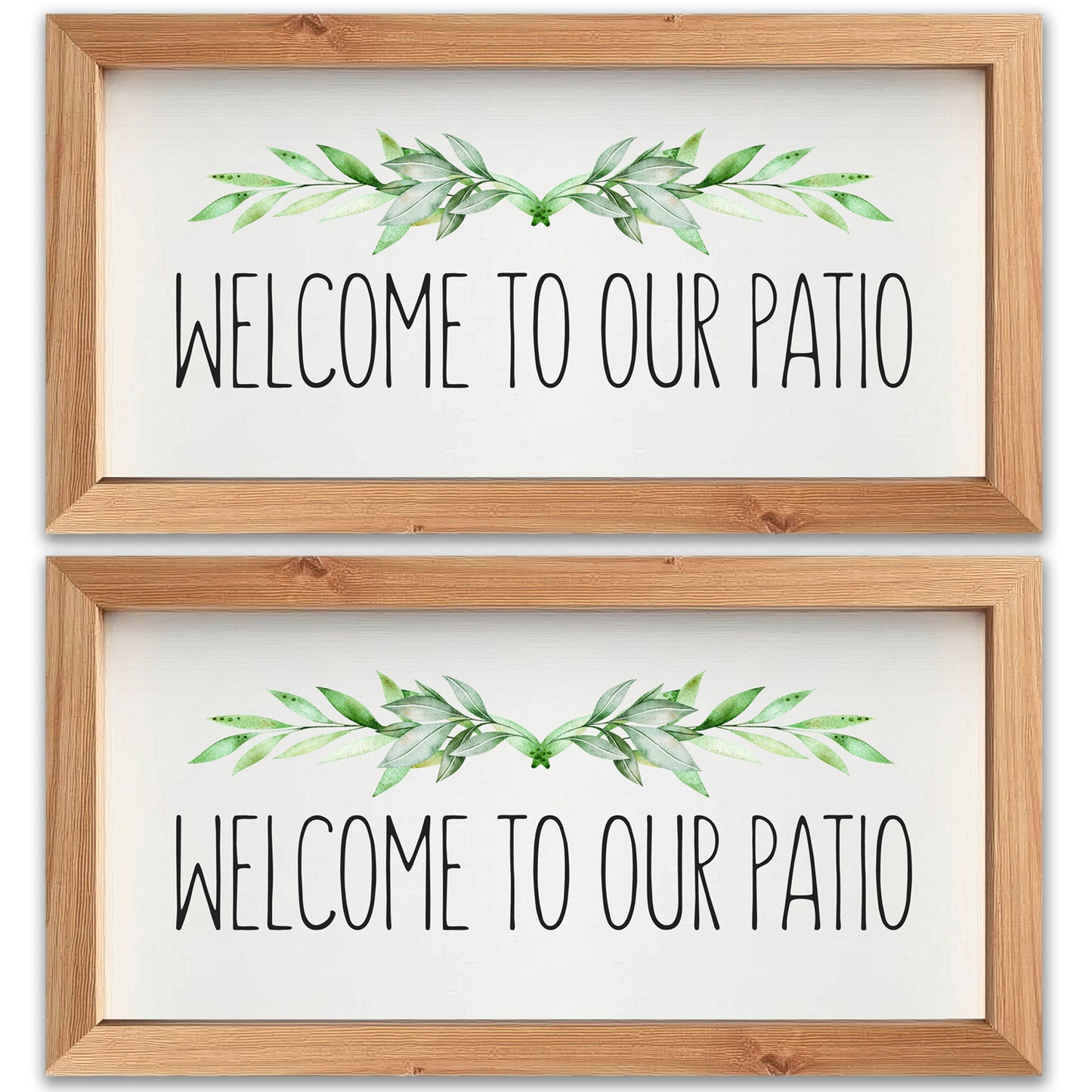 Acrylic Screen Magnets for Screen Doors & Windows (Set of 2) - Patio Faux Wooden