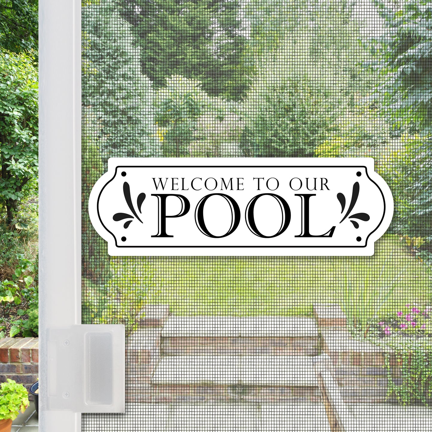 Acrylic Screen Door Magnets (Not for Retractable/Glass) - Pool