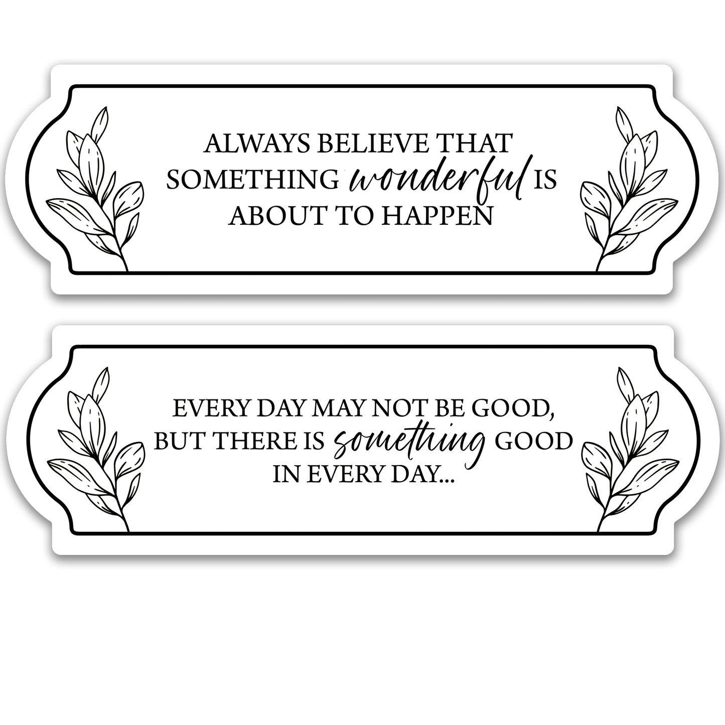 CLEARANCE Acrylic Screen Door Magnets (Not for Retractable/Glass) - Positive Quotes