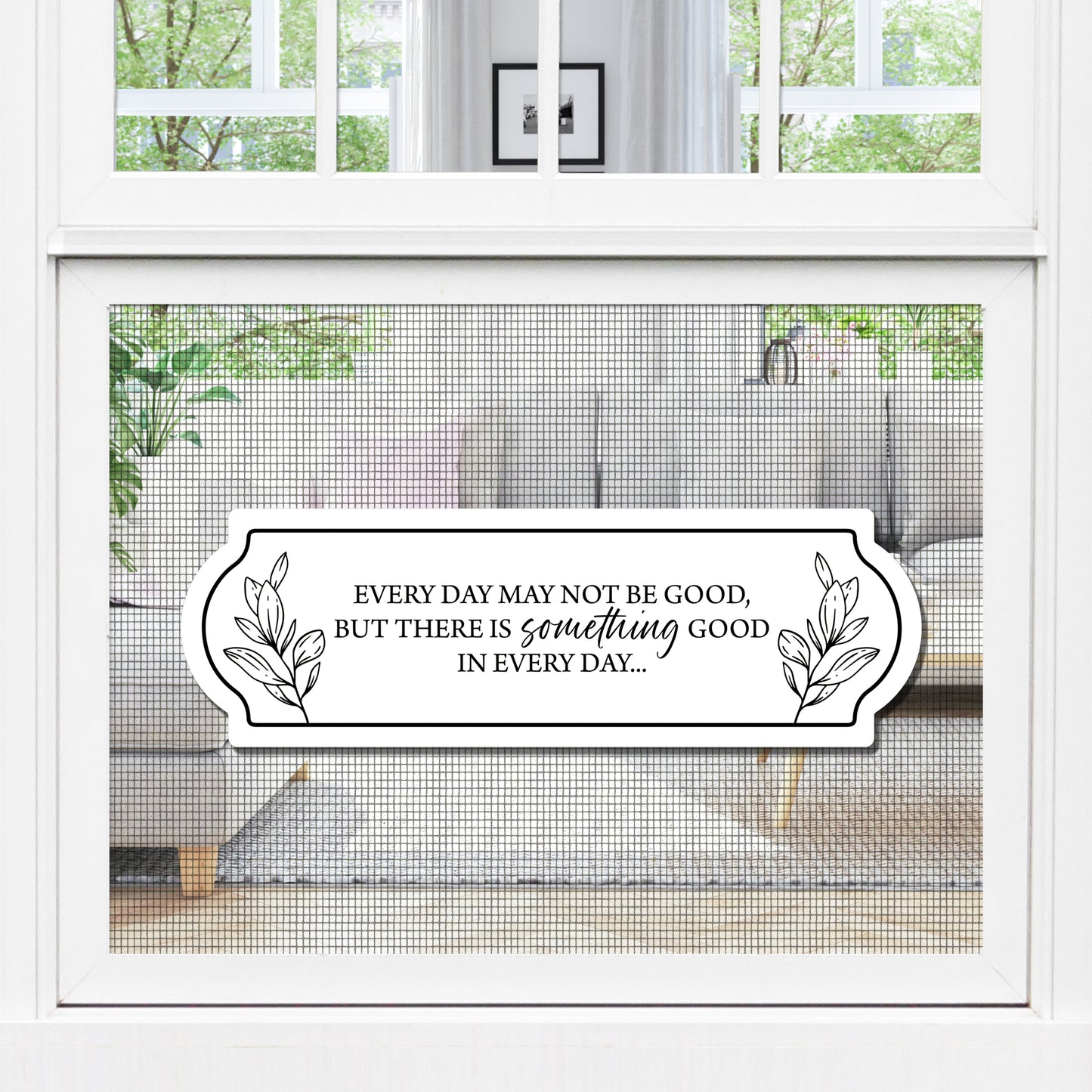 CLEARANCE Acrylic Screen Door Magnets (Not for Retractable/Glass) - Positive Quotes