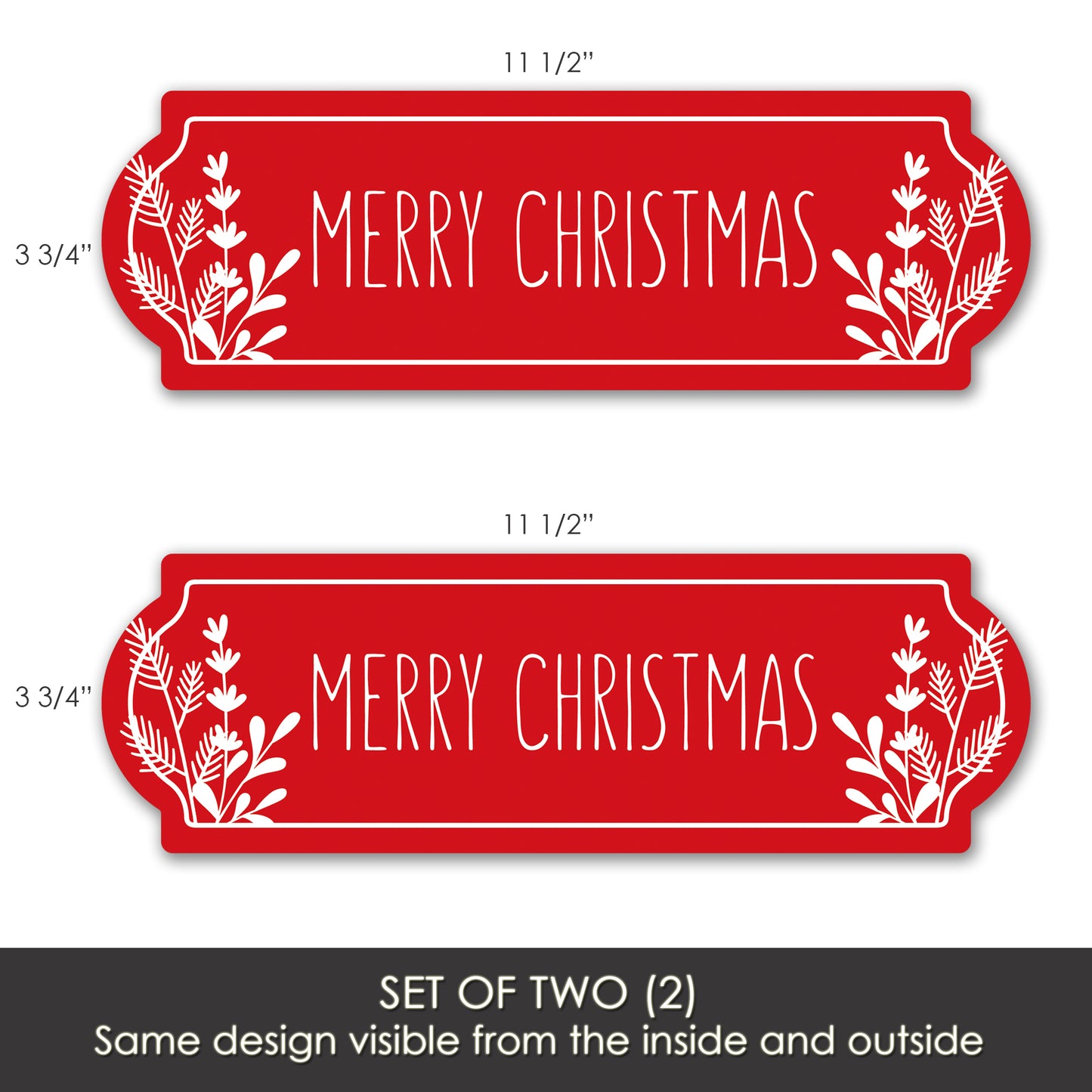 Flexible Screen Door Magnets (Not for Retractable/Glass) - Christmas