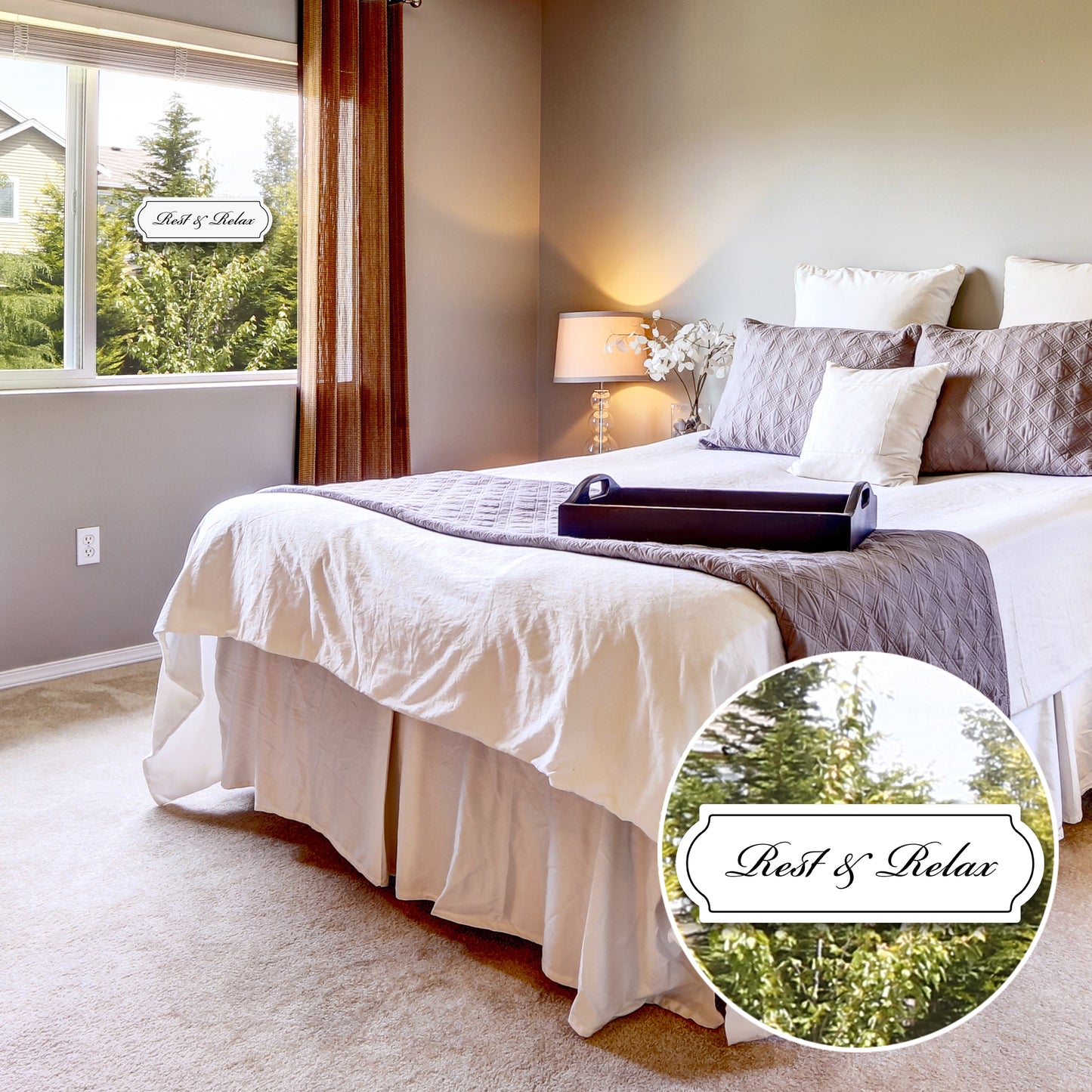 CLEARANCE Acrylic Screen Door Magnets (Not for Retractable/Glass) - Rest & Relax