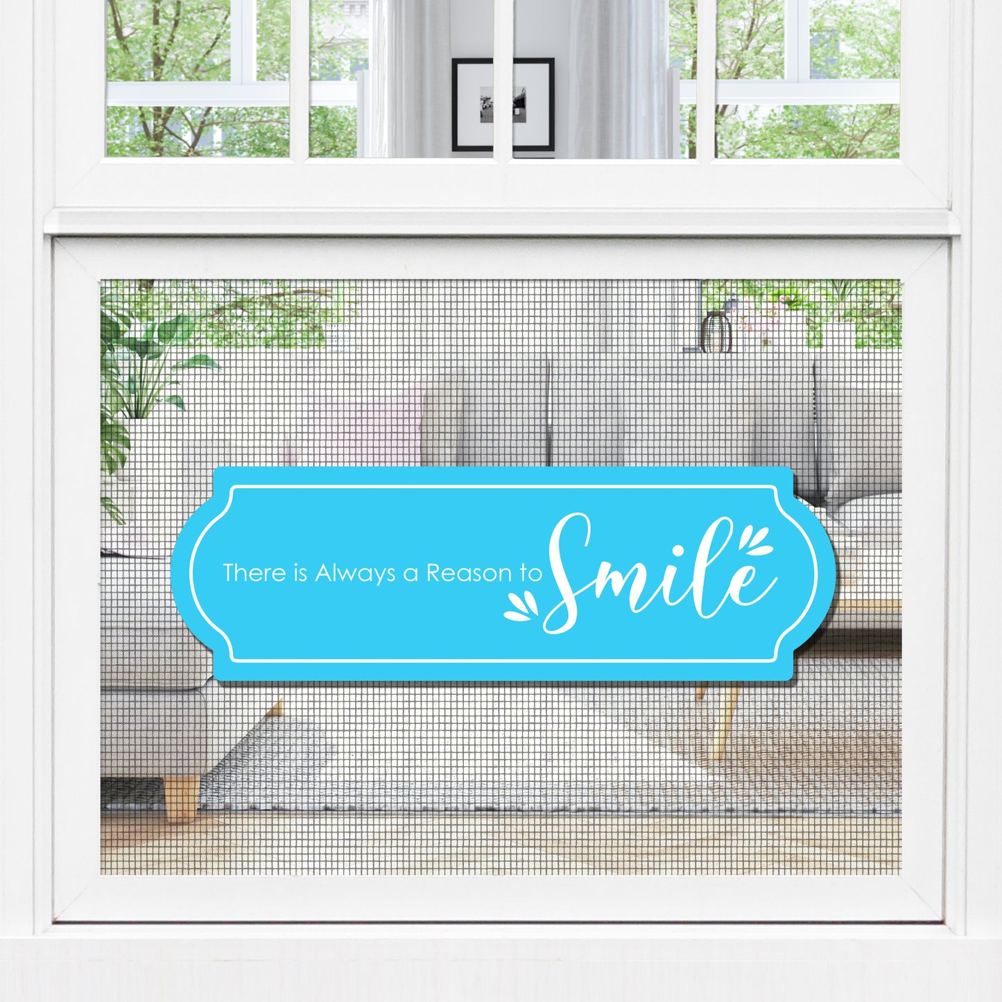 CLEARANCE Acrylic Screen Door Magnets (Not for Retractable/Glass) - Smile