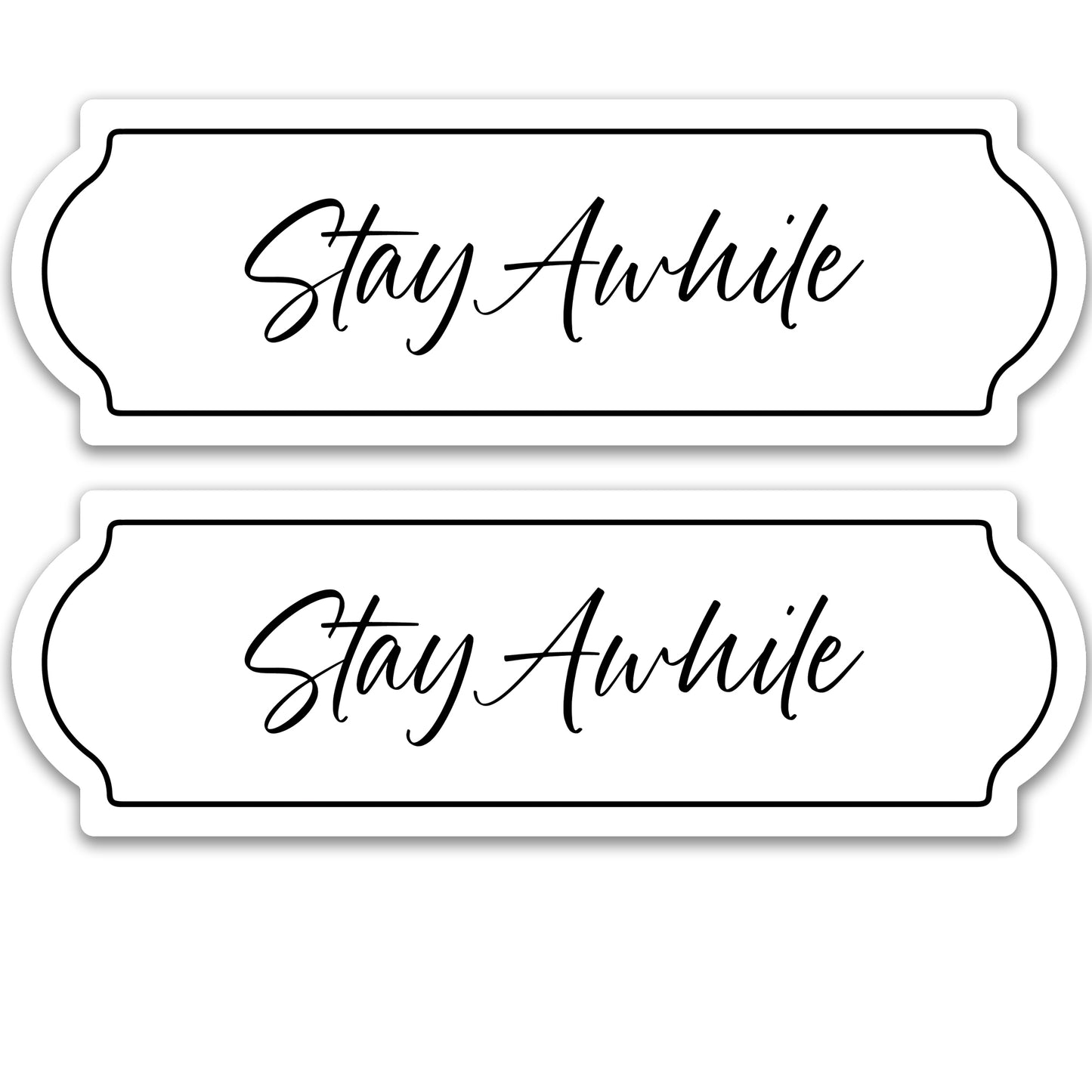 CLEARANCE Acrylic Screen Door Magnets (Not for Retractable/Glass) - Stay Awhile