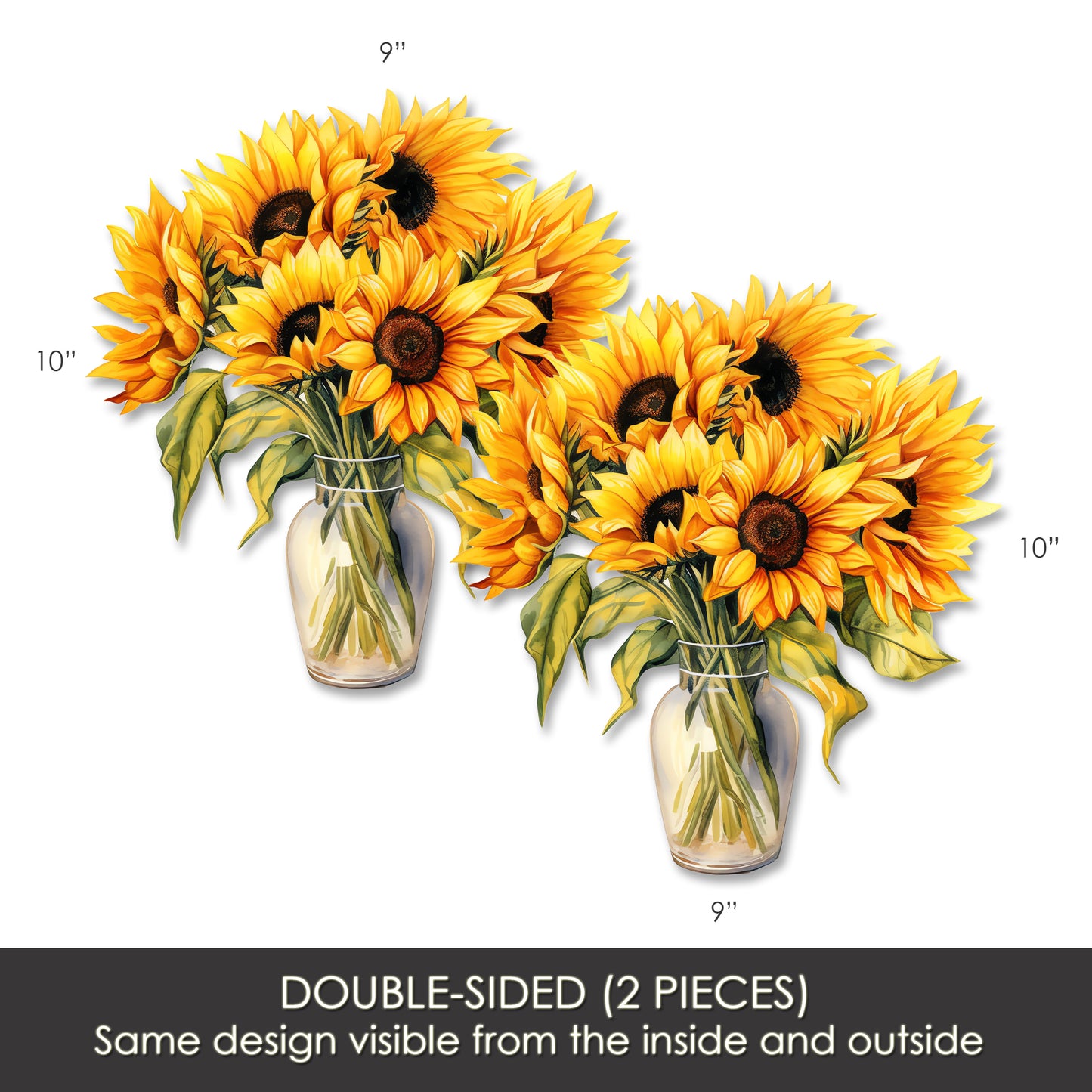 Flexible Screen Door Magnets (Set of 2) - Sunflowers
