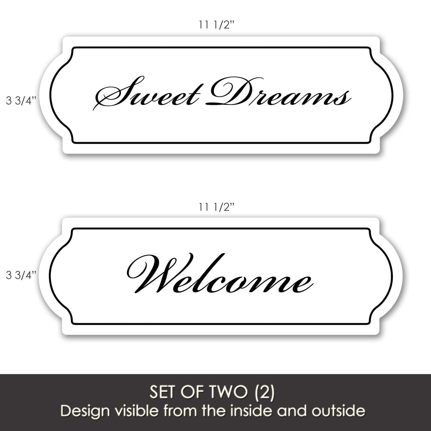 CLEARANCE Acrylic Screen Door Magnets (Not for Retractable/Glass) - Sweet Dreams