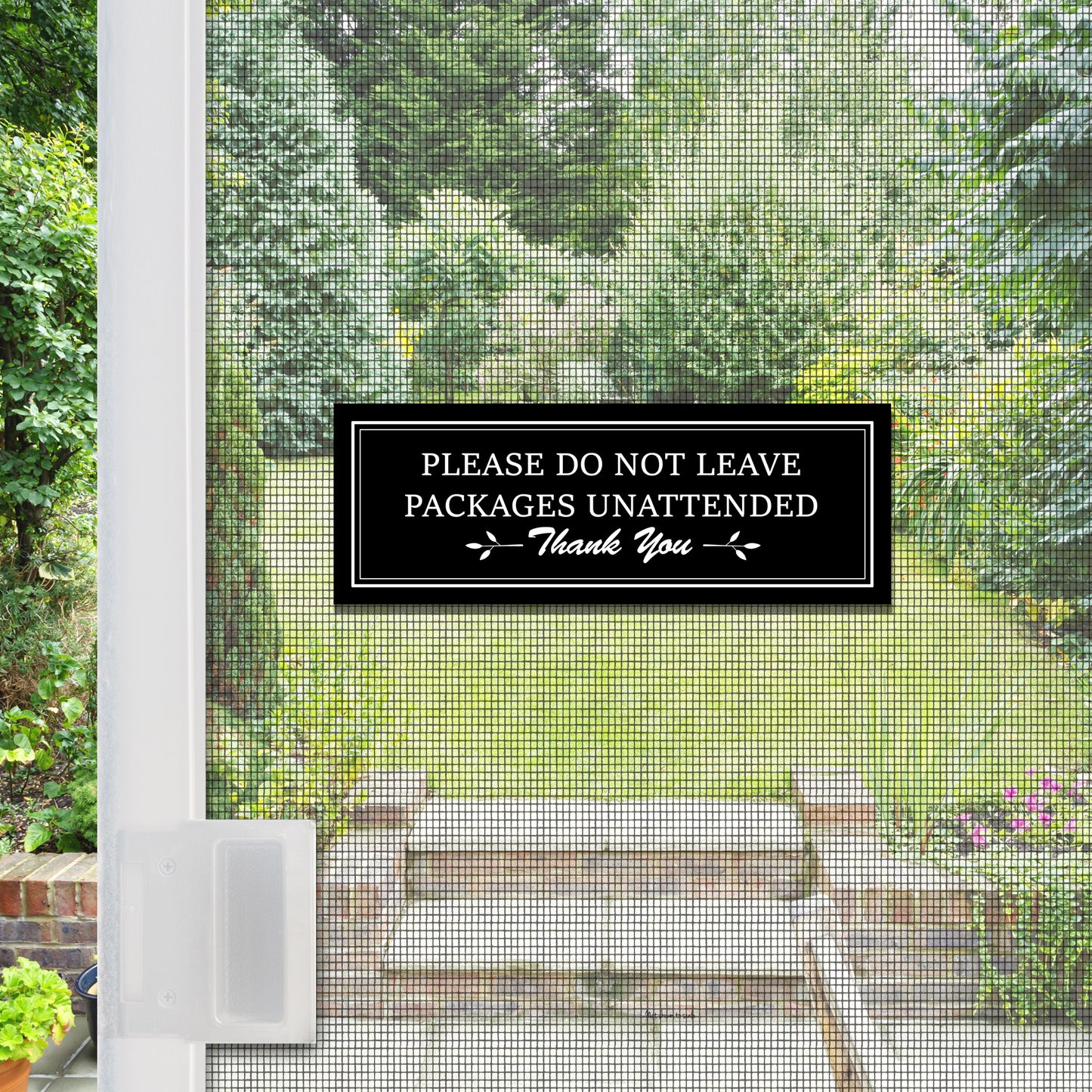 Acrylic Screen Door Magnets (Not for Retractable/Glass) - (Small) Packages Unattended