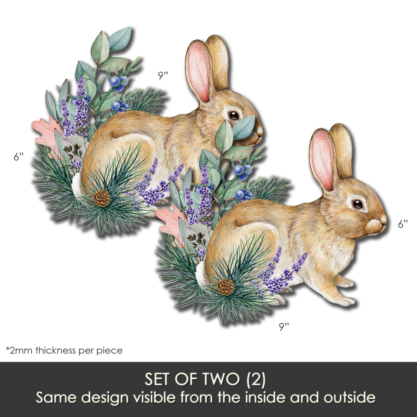 Acrylic Screen Door Magnets (Not for Retractable/Glass) - Vintage Rabbit