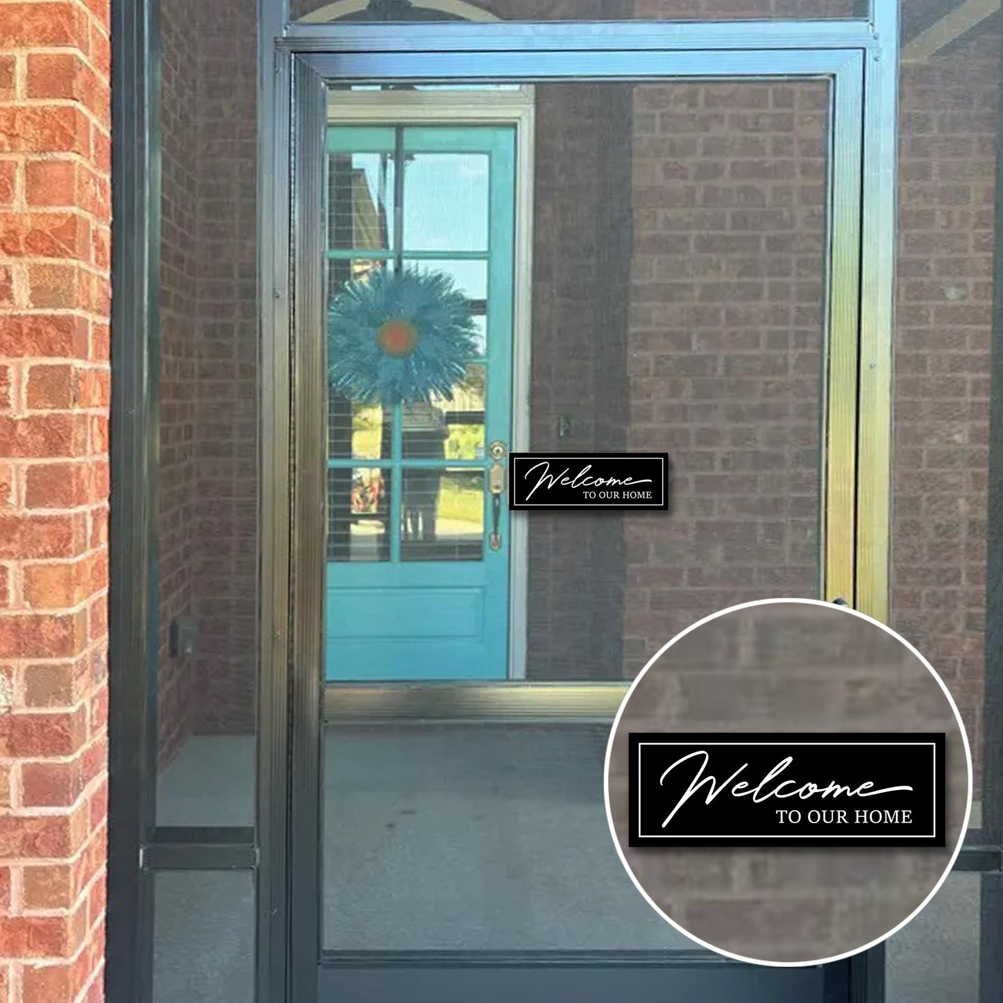 Acrylic Screen Door Magnets (Not for Retractable/Glass) - Welcome to Our Home