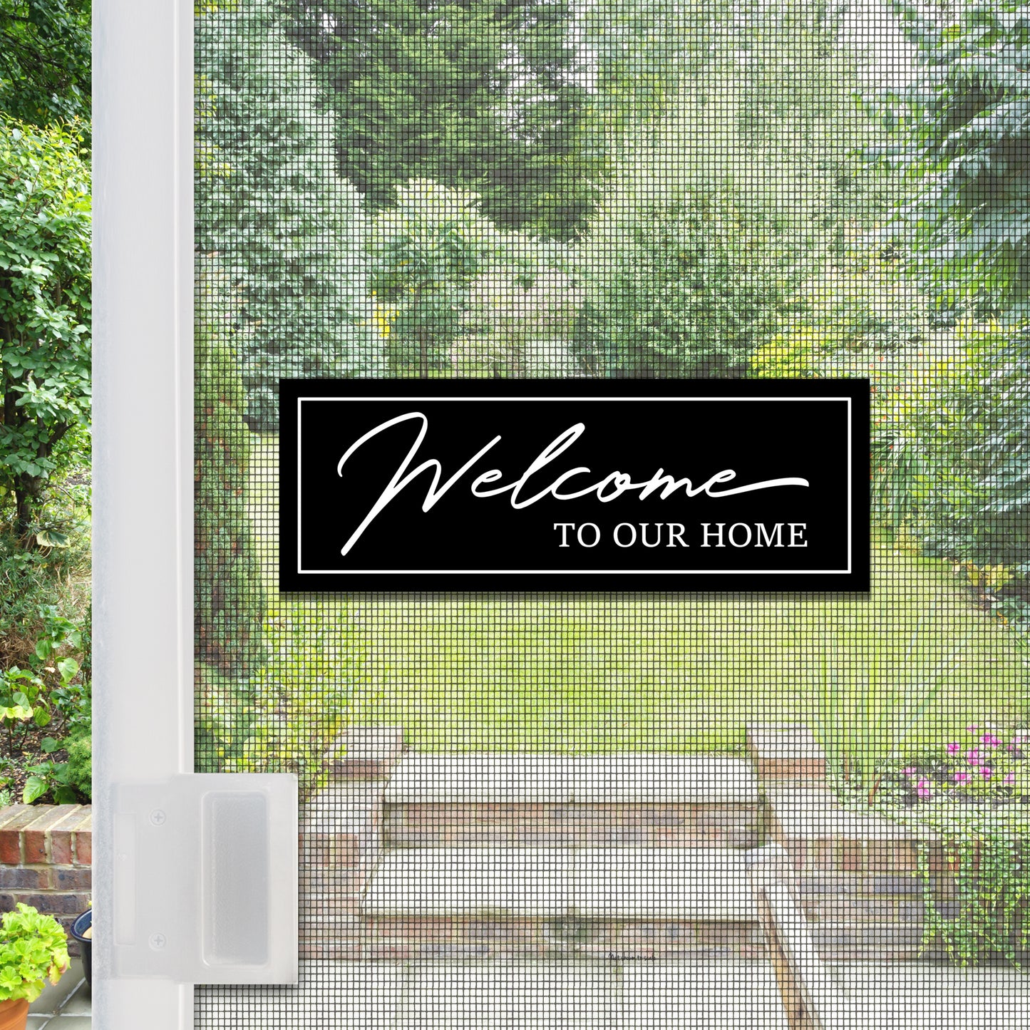 Acrylic Screen Door Magnets (Not for Retractable/Glass) - Welcome to Our Home