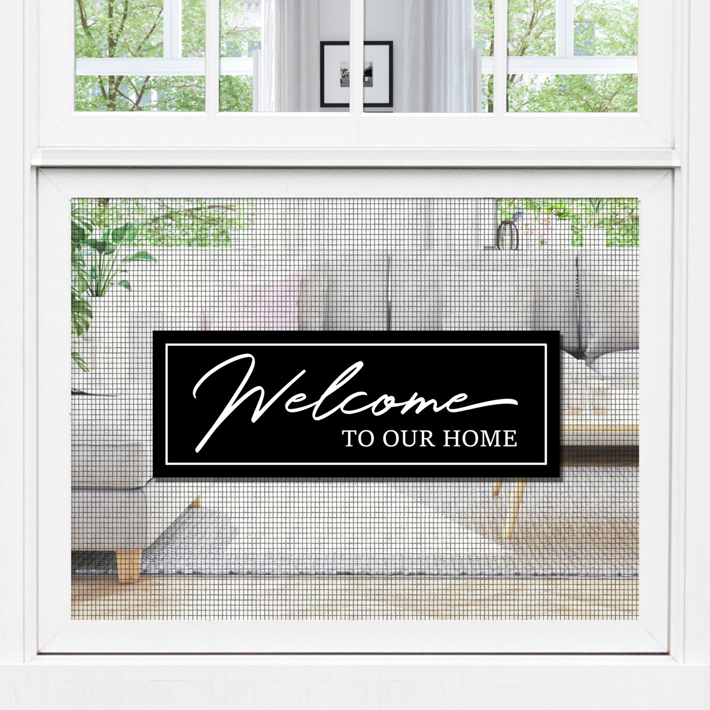 Acrylic Screen Door Magnets (Not for Retractable/Glass) - Welcome to Our Home