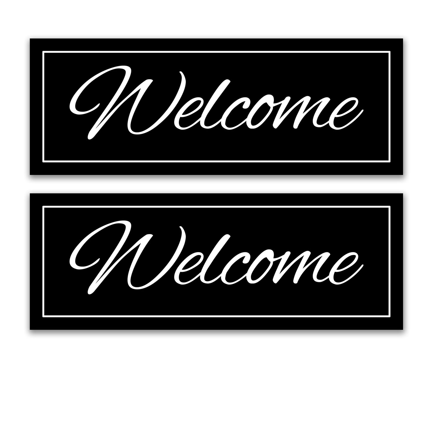 Flexible Screen Door Magnets (Set of 2) - Welcome Script