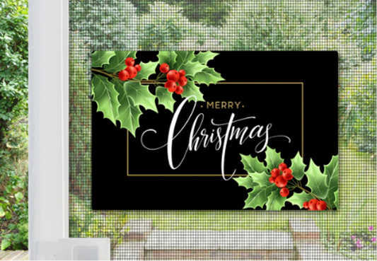 Simple Christmas Screen Doors Décor That Makes a Big Impact
